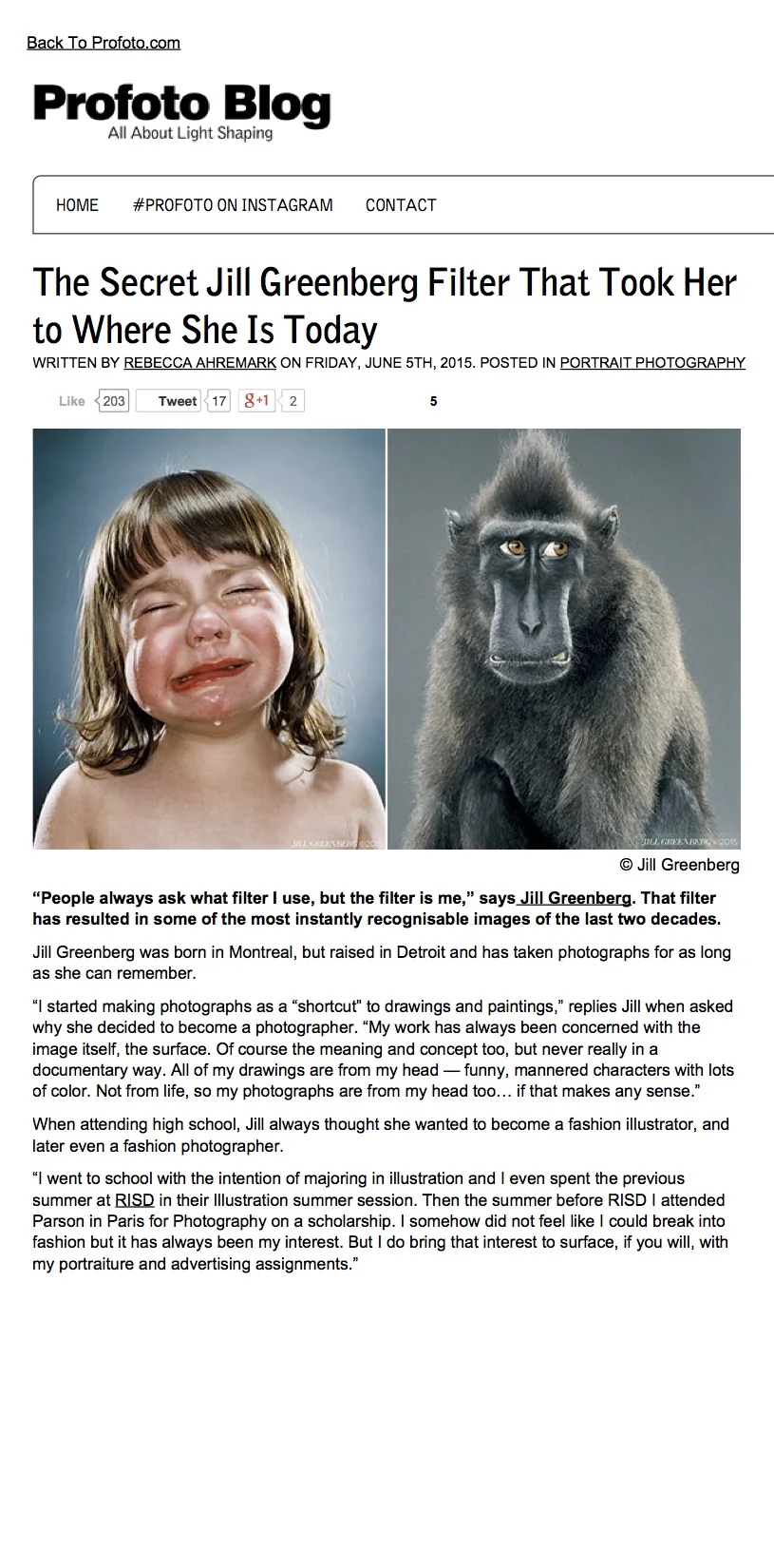 Profoto Blog Feature 2015