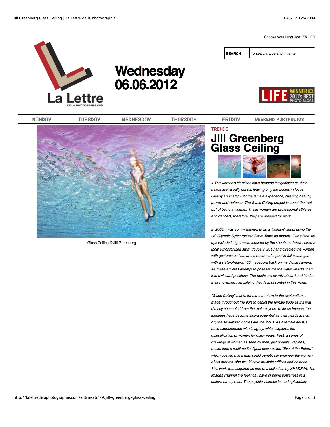 La Lettre 2012