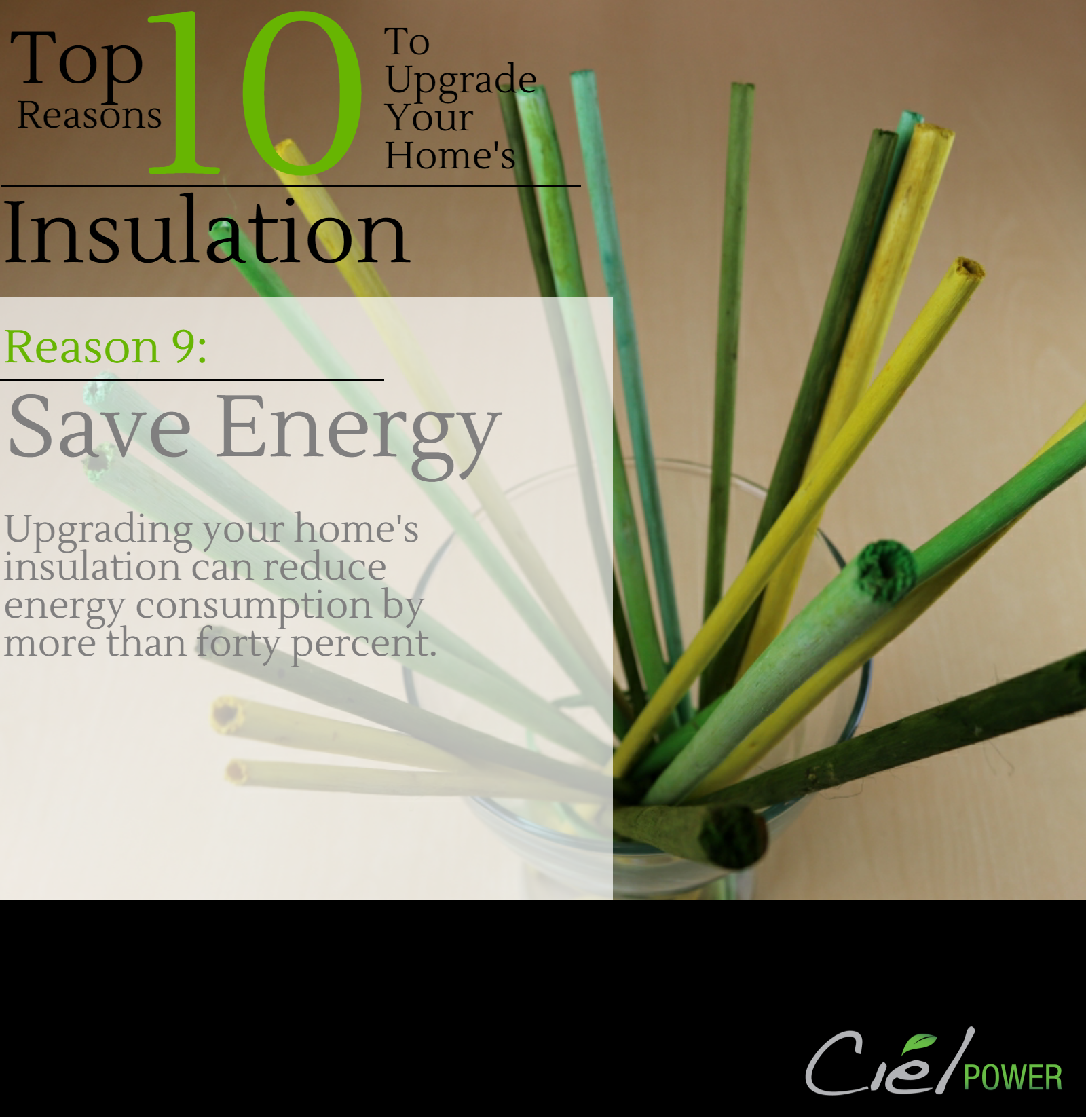 Top Ten Reasons To Upgrade Your Home's Insulation Levels