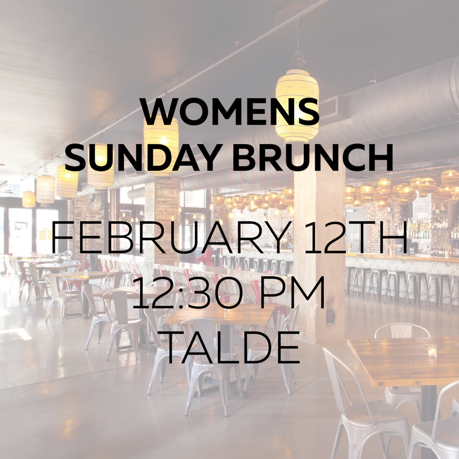 Women's Sunday Brunch @ Talde