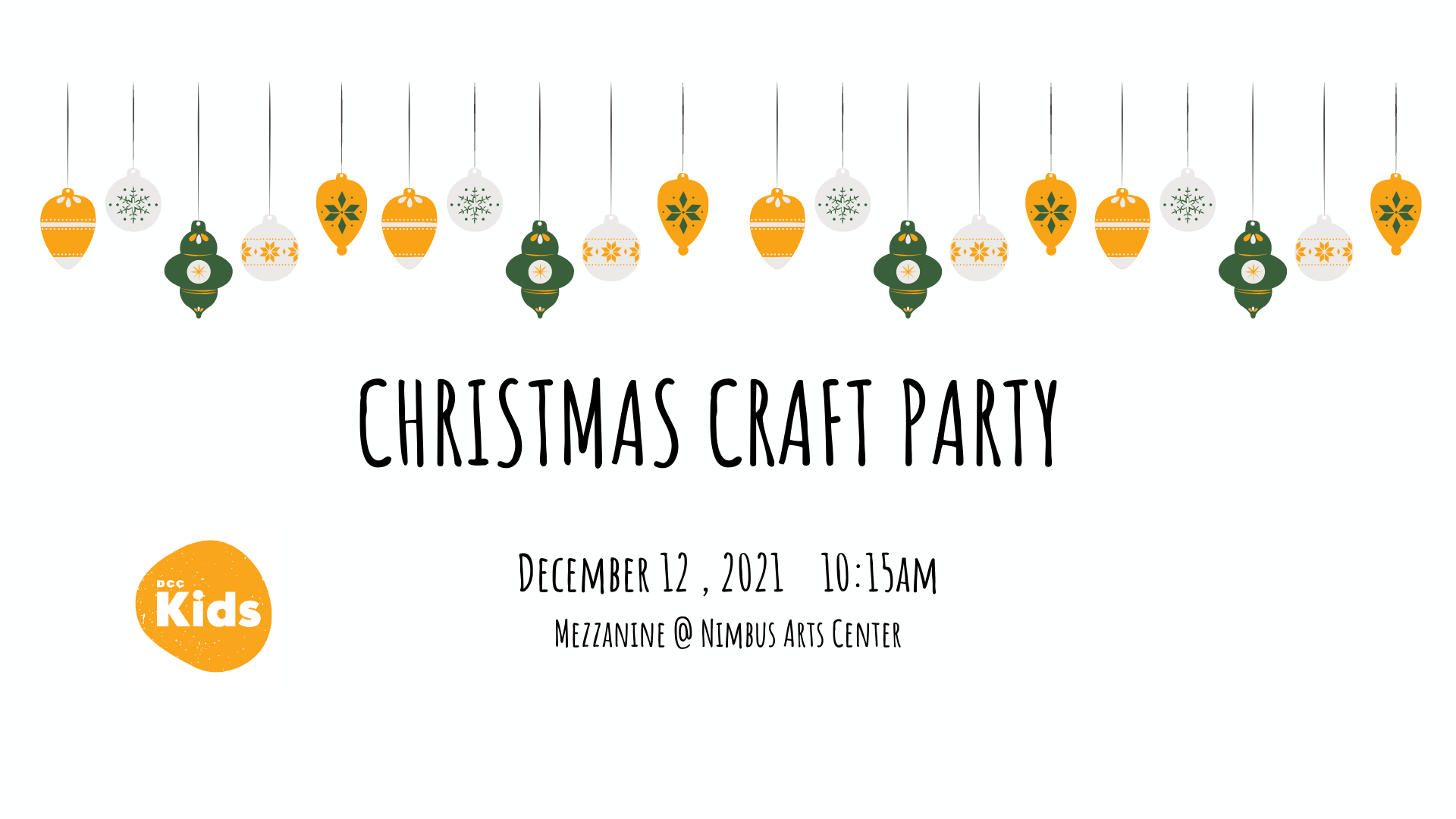DCC Kids Christmas Craft Party 