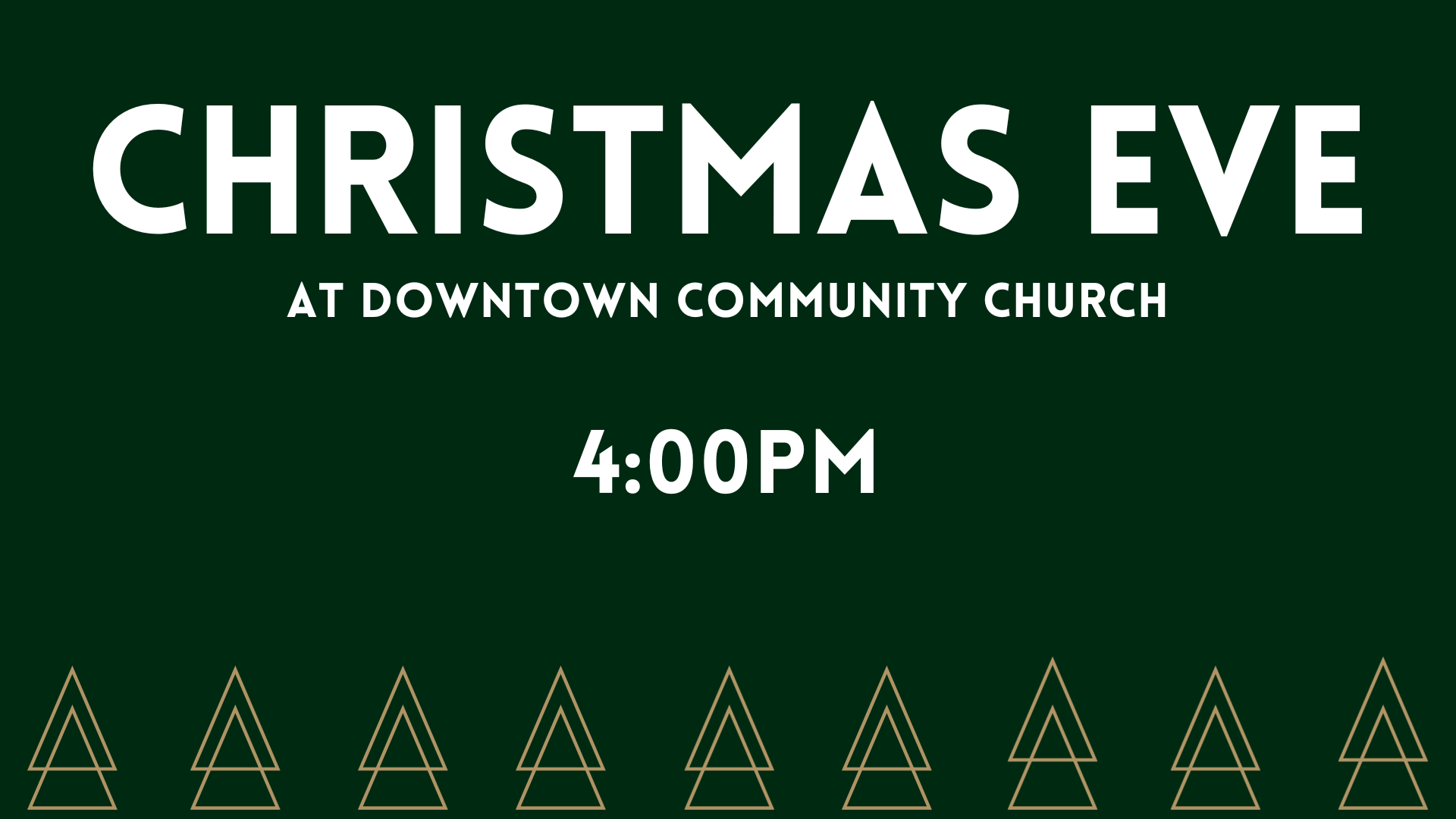 Christmas Eve Service