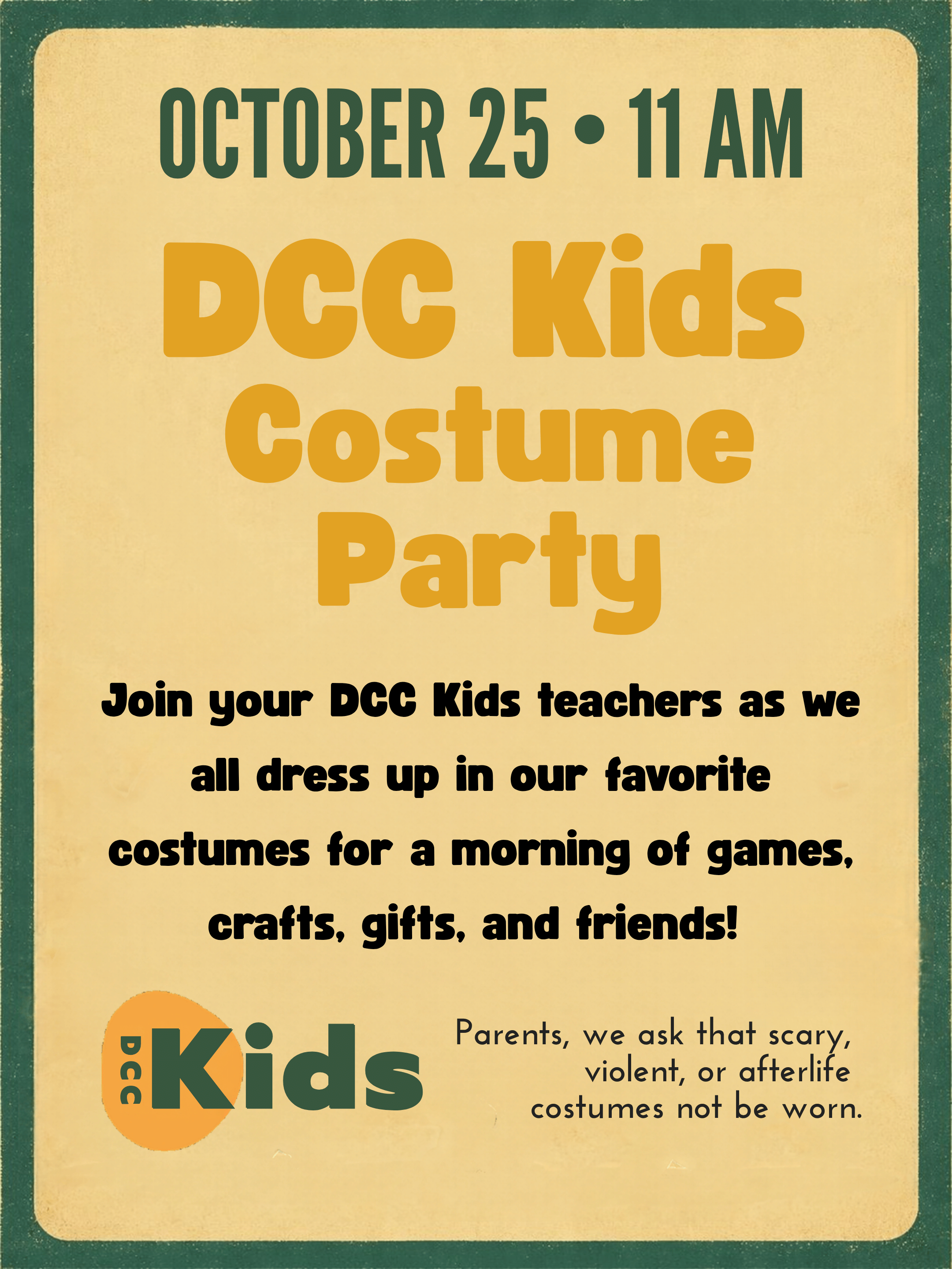 DCC Kids Costume Party 