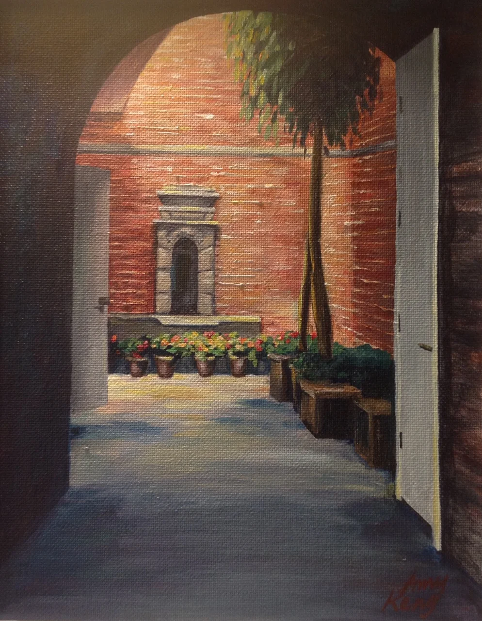 NOLA Oasis, acrylic on panel 1x10.JPG