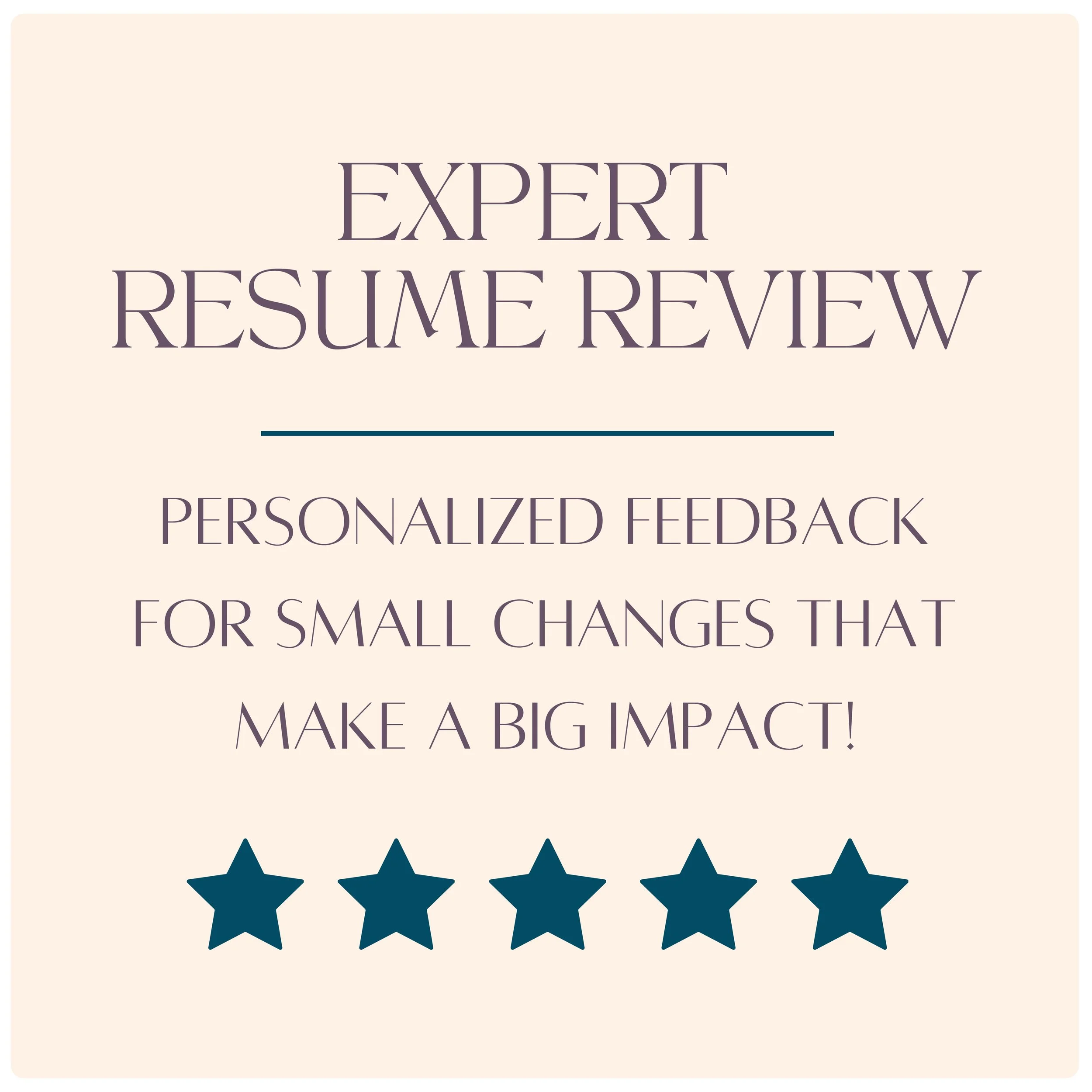 Resume Review Project Resume