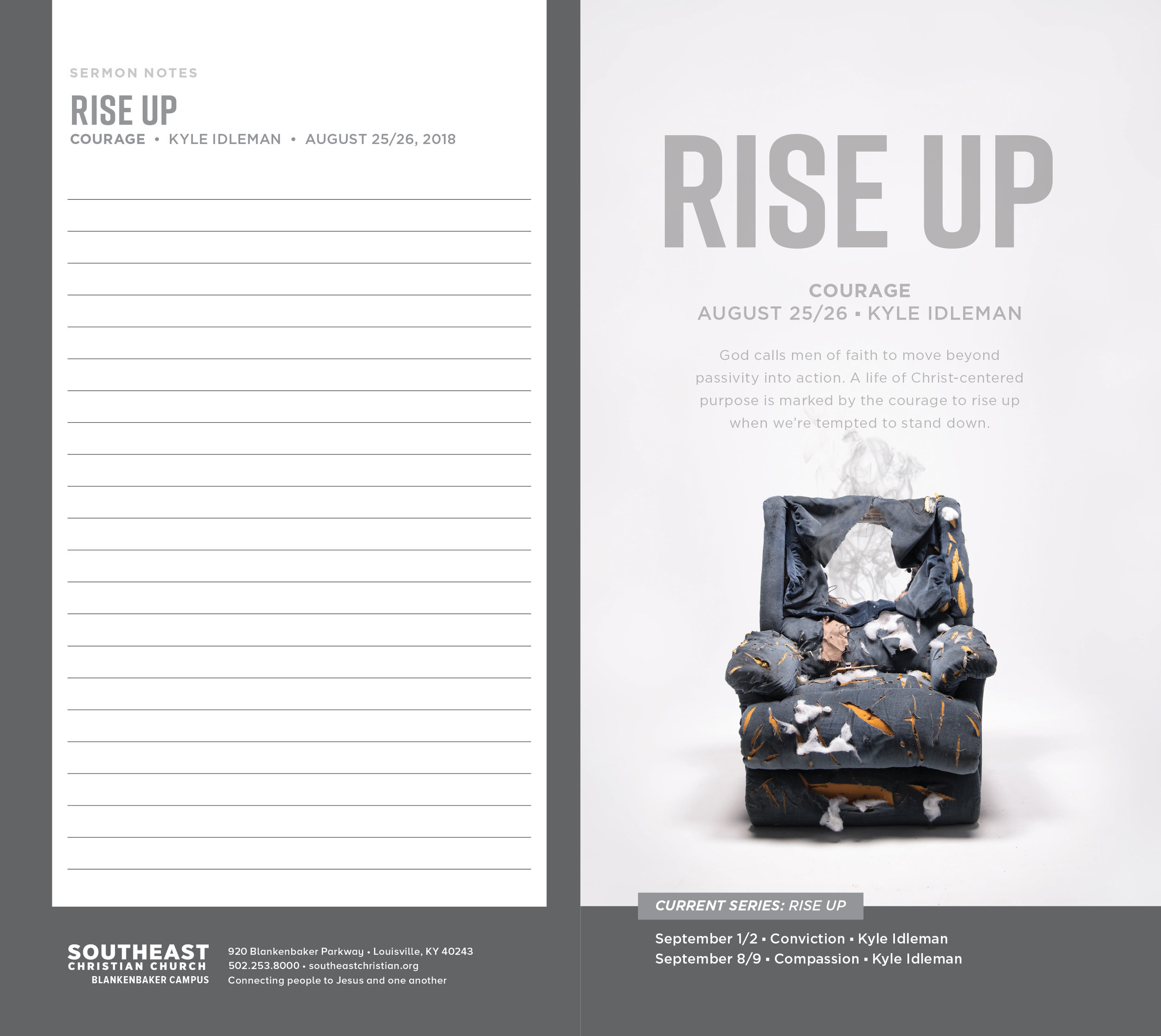 Bulletin artwork for Rise Up