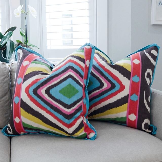 If our client&rsquo;s pillows don&rsquo;t brighten your Monday, I don&rsquo;t know what will😍🌈