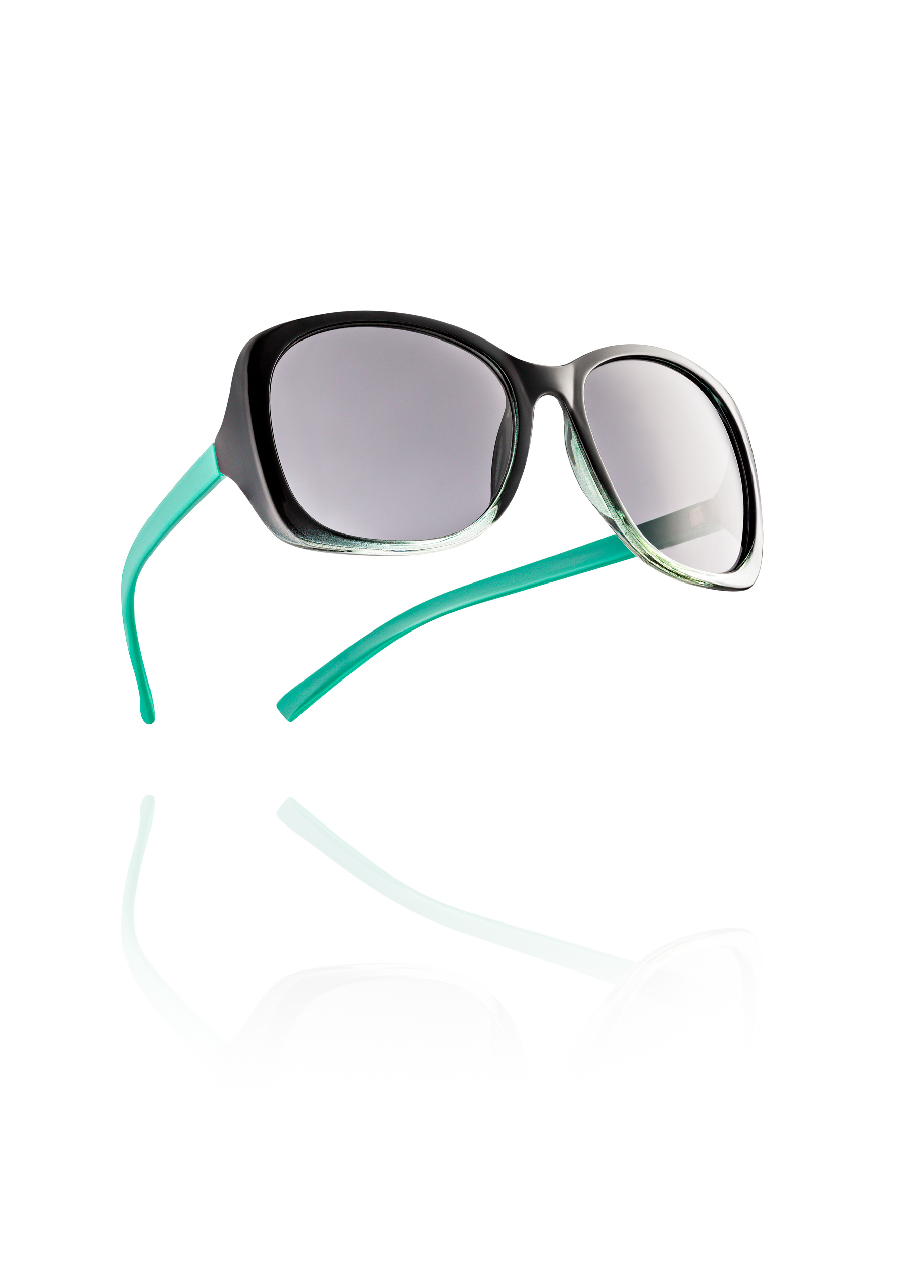 Black and Turquoise Sunglasses | Pack Shot