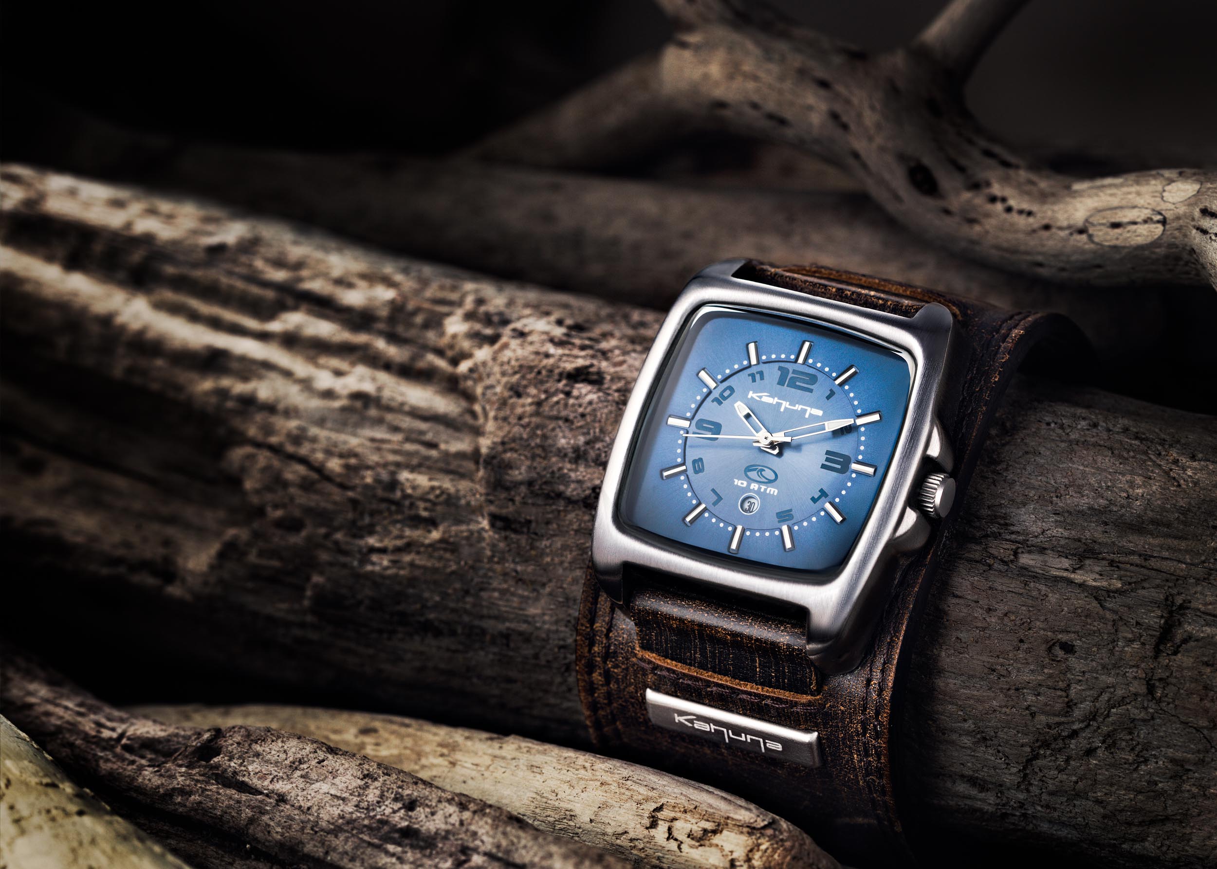 Kahuna Men's Leather Watch | Commercial Product Shot 