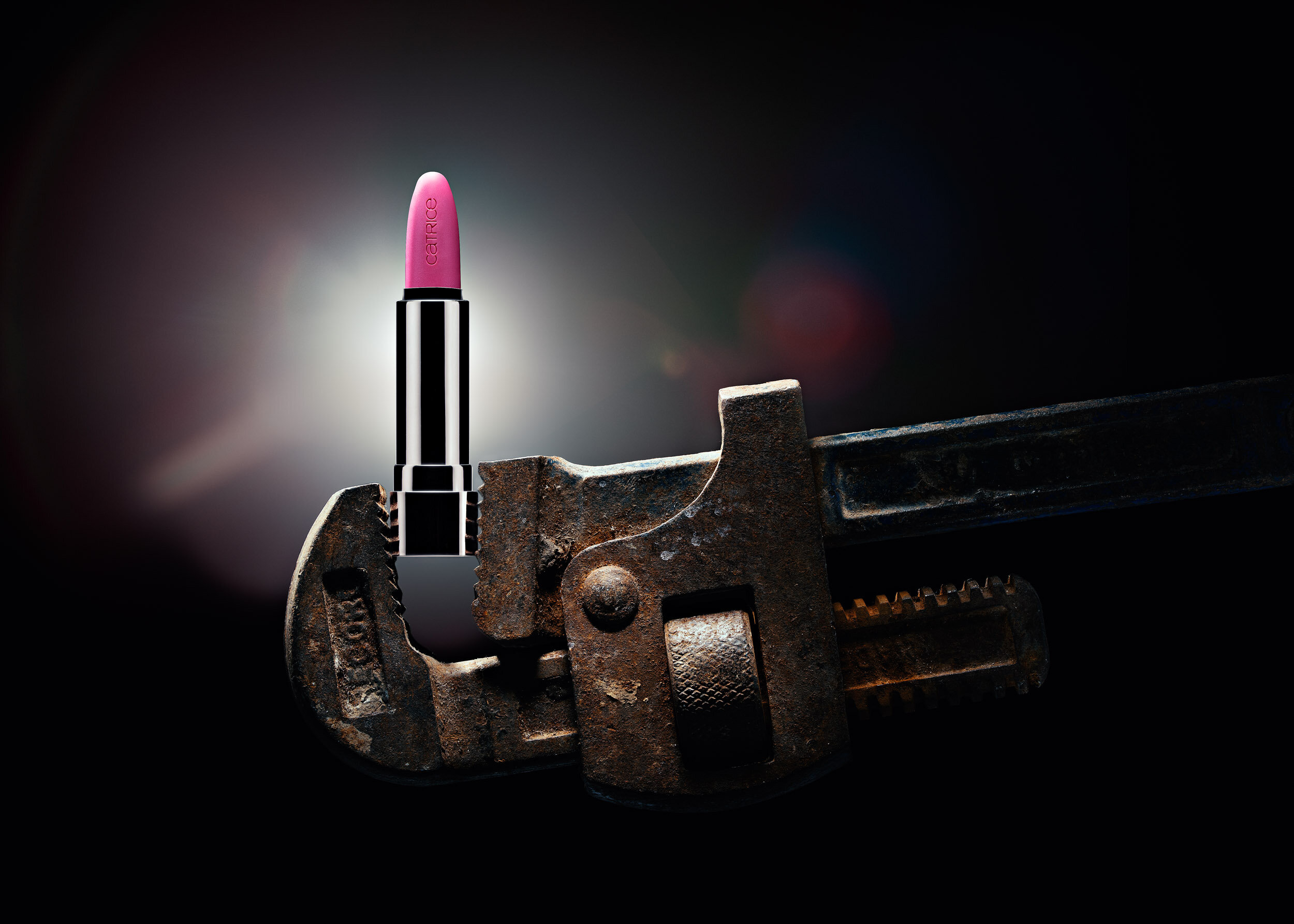 Pink Catrice Lipstick and Wrench | Commercial Product Shot  (Copy)