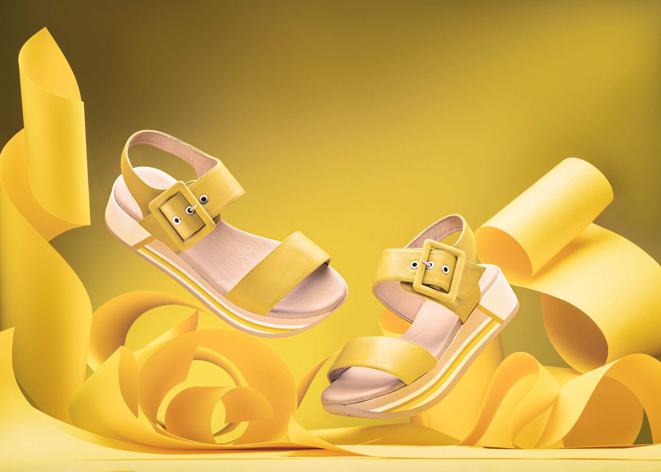 Yellow Sandles | Commercial Product Shot 