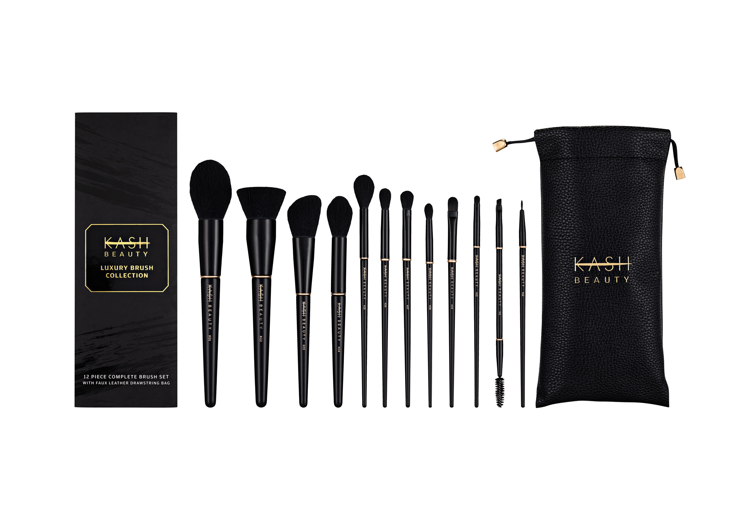KASH Beauty Luxury Brush Collection | Pack Shot 