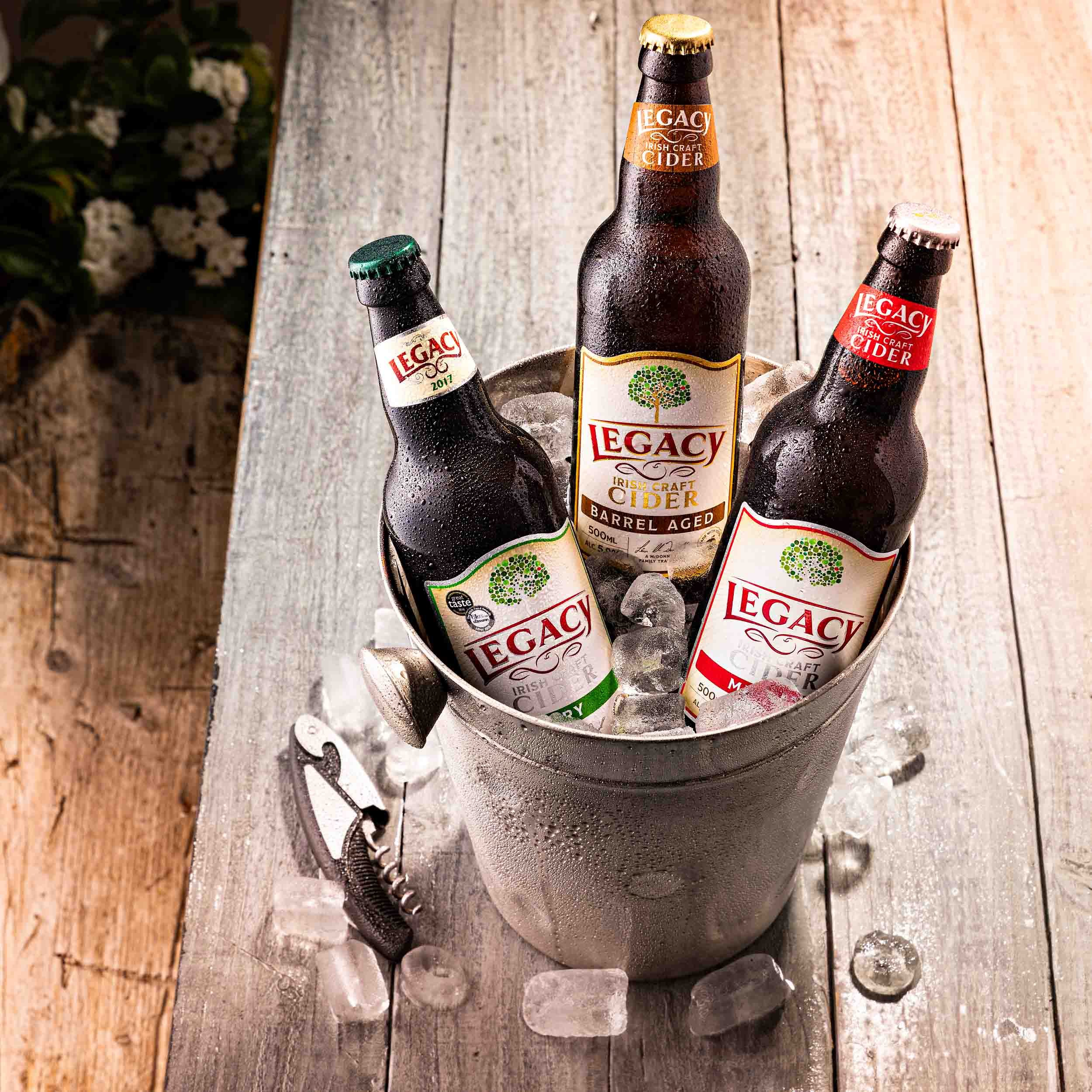 Legacy Irish Cider Bottles | Commercial Product Shot (Copy)