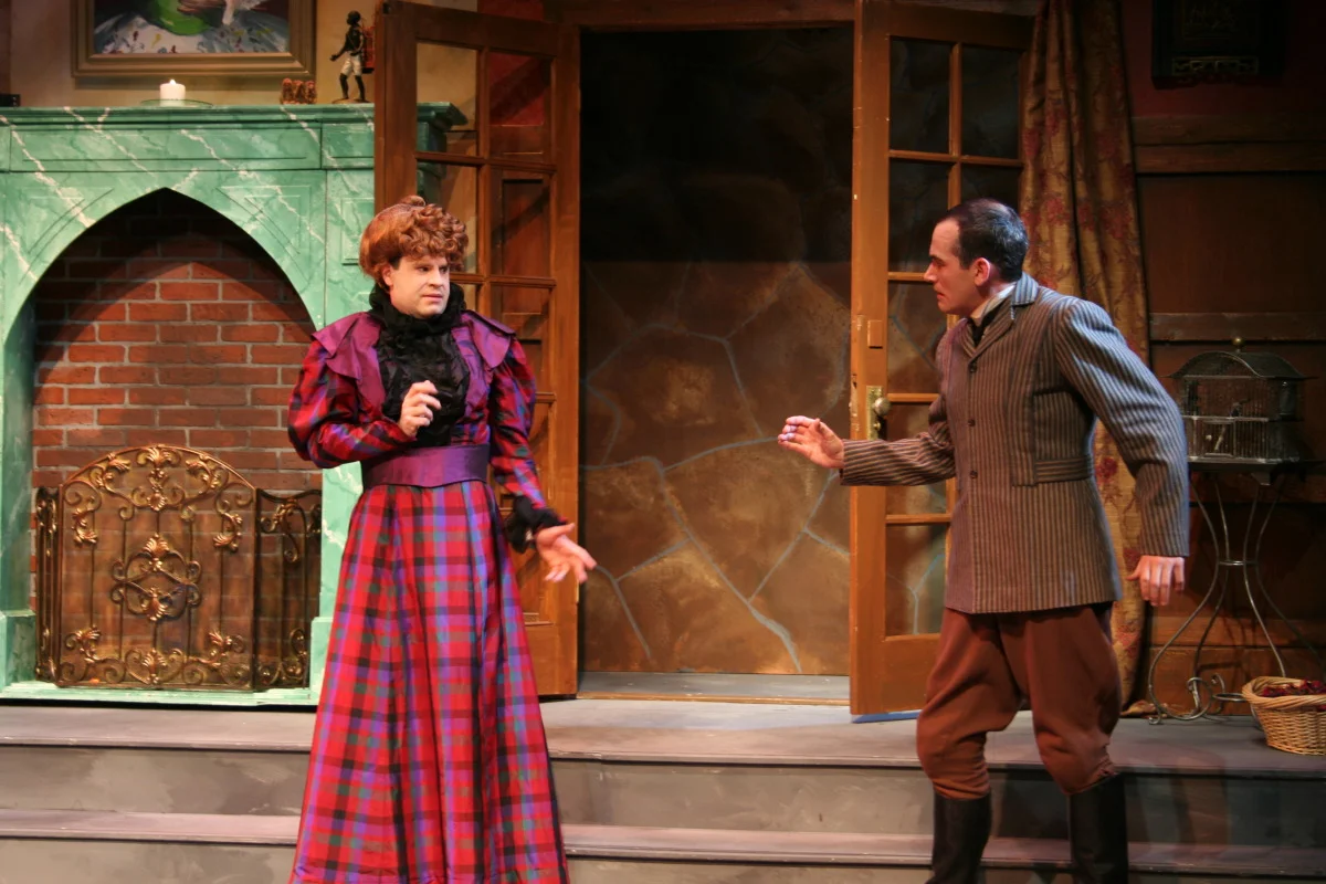 Jason Engstrom and Jason Grimm in The Mystery of Irma Vep (2007).