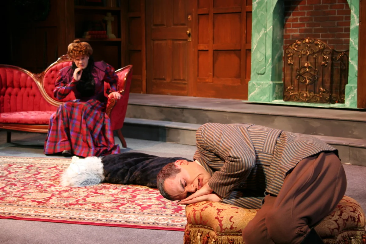 Jason Engstrom and Jason Grimm in The Mystery of Irma Vep (2007).