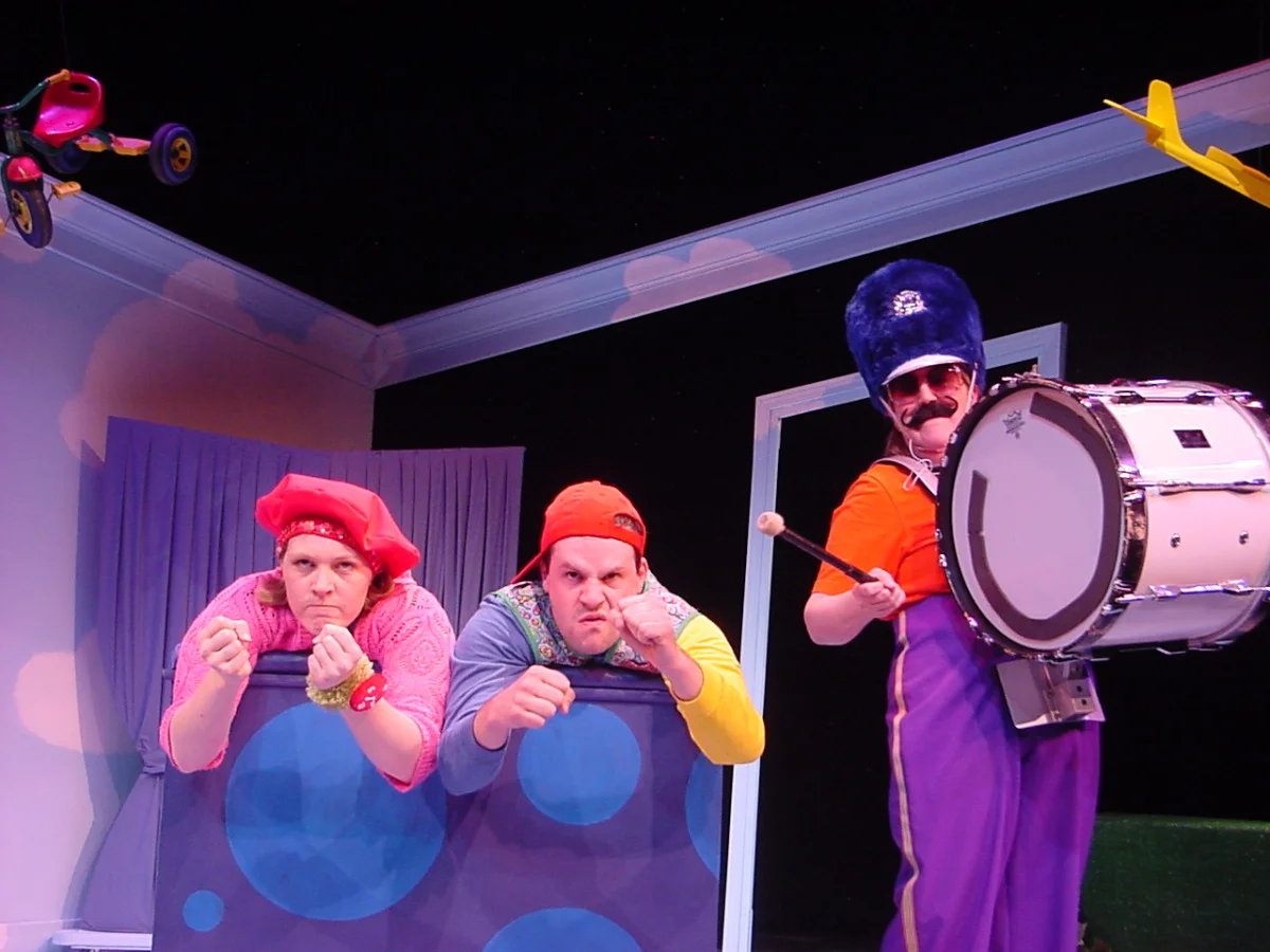 Valarie Andrews, Jason Engstrom, and Julie Gabel in Noodle Doodle Box (2008).
