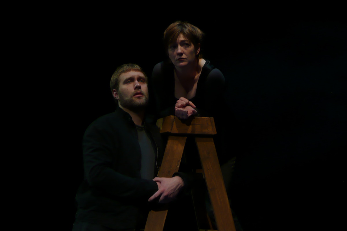 Bryce Kemph and Rebecca Harris in Jacob Marley's Christmas Carol (2007).
