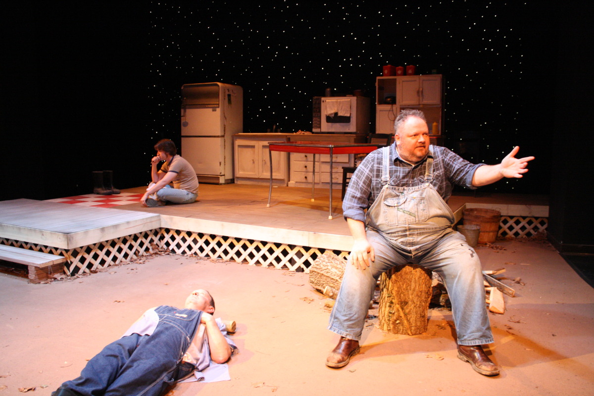 William Grayson, David Pickens, and Mike Thomas in Drawer Boy (2009).