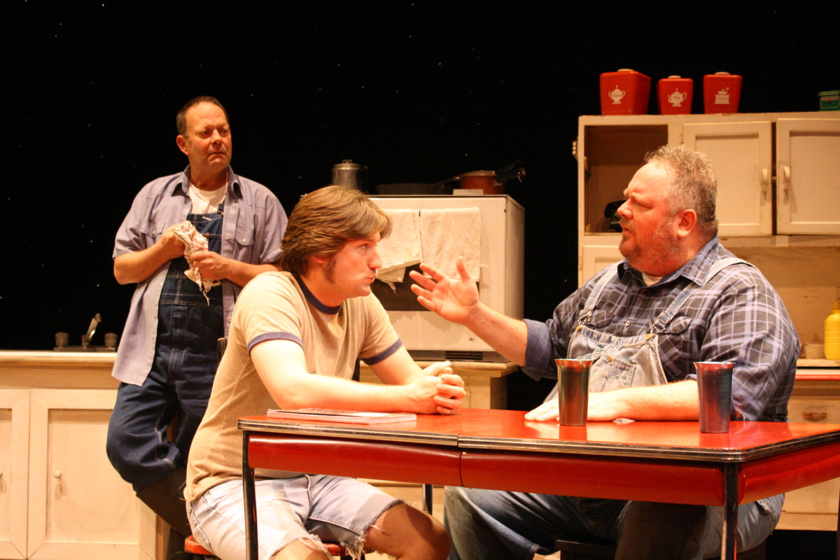 David Pickens, William Grayson, and Mike Thomas in Drawer Boy (2009).