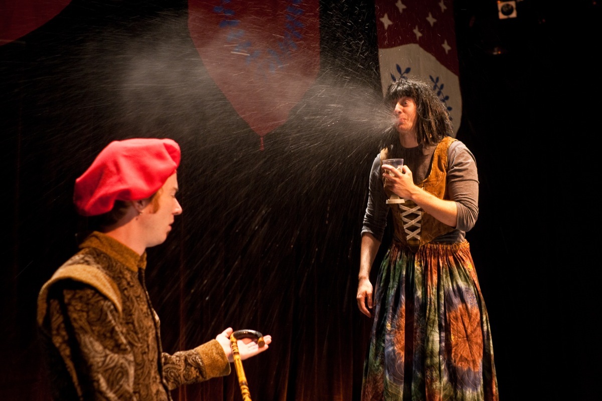 Liam Selvey and Jim Goza in The Complete Works of William Shakespeare (2009).