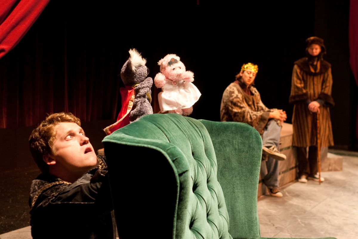 Jordan Haynes, Jim Goza, and Liam Selvey in the Complete Works of William Shakespeare (2009).