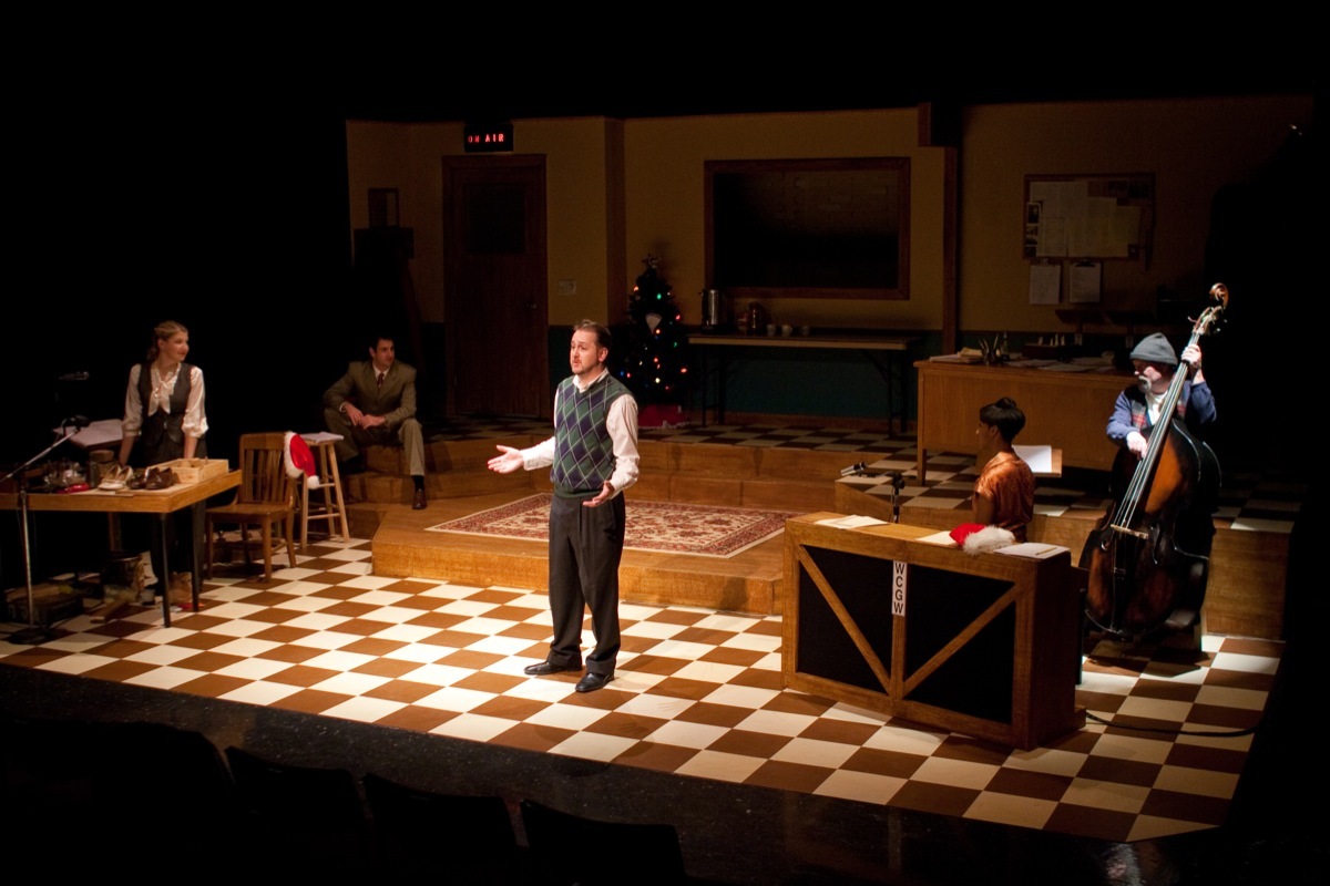 Jenny Guy, Nathan Riley, J. Steven McGaugh, Angela K. Thomas, and David Pickens in Twas the Night (2009).