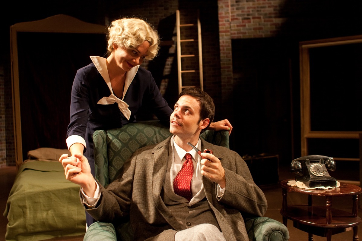 Sabrina Veroczi and Avery Clark in The 39 Steps (2010).
