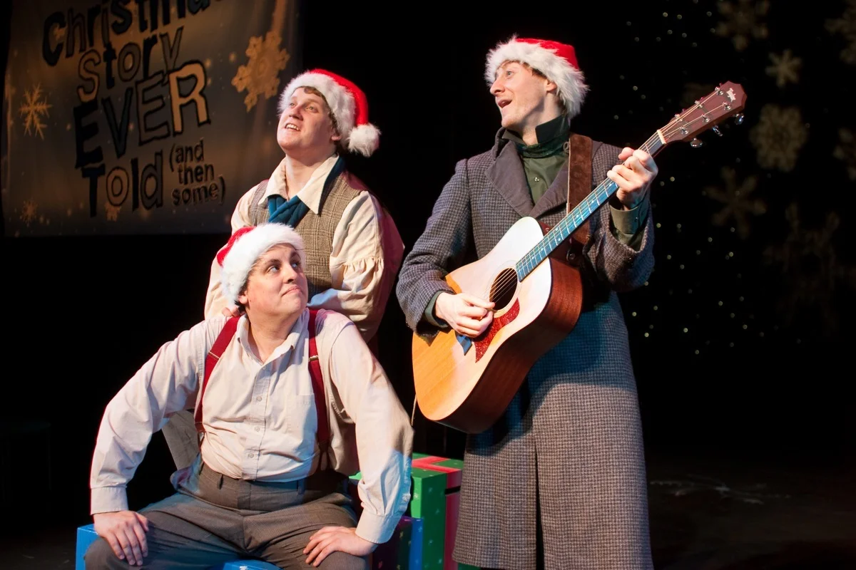 Sean Phillip Mabrey, Jordan Haynes, and Jim Goza in Every Christmas Story Ever Told (2010).