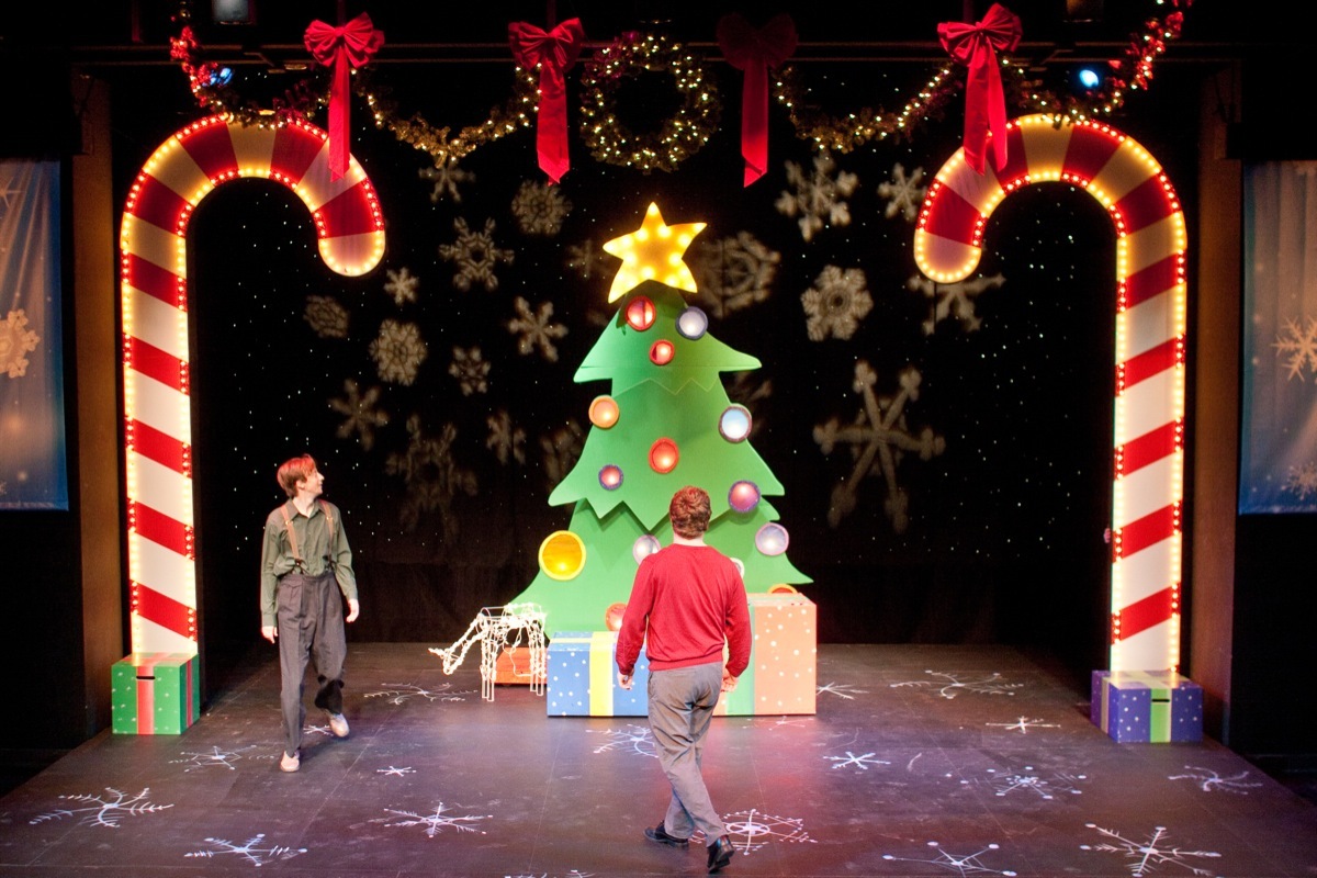 Jim Goza and Jordan Haynes in Every Christmas Story Ever Told (2010).
