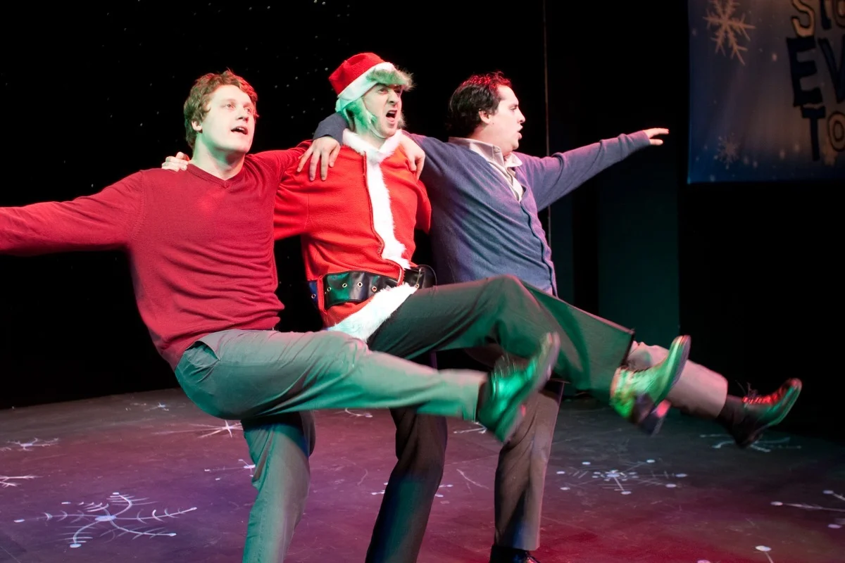 Jordan Haynes, Jim Goza, and Sean Phillip Mabrey in Every Christmas Story Ever Told (2010).