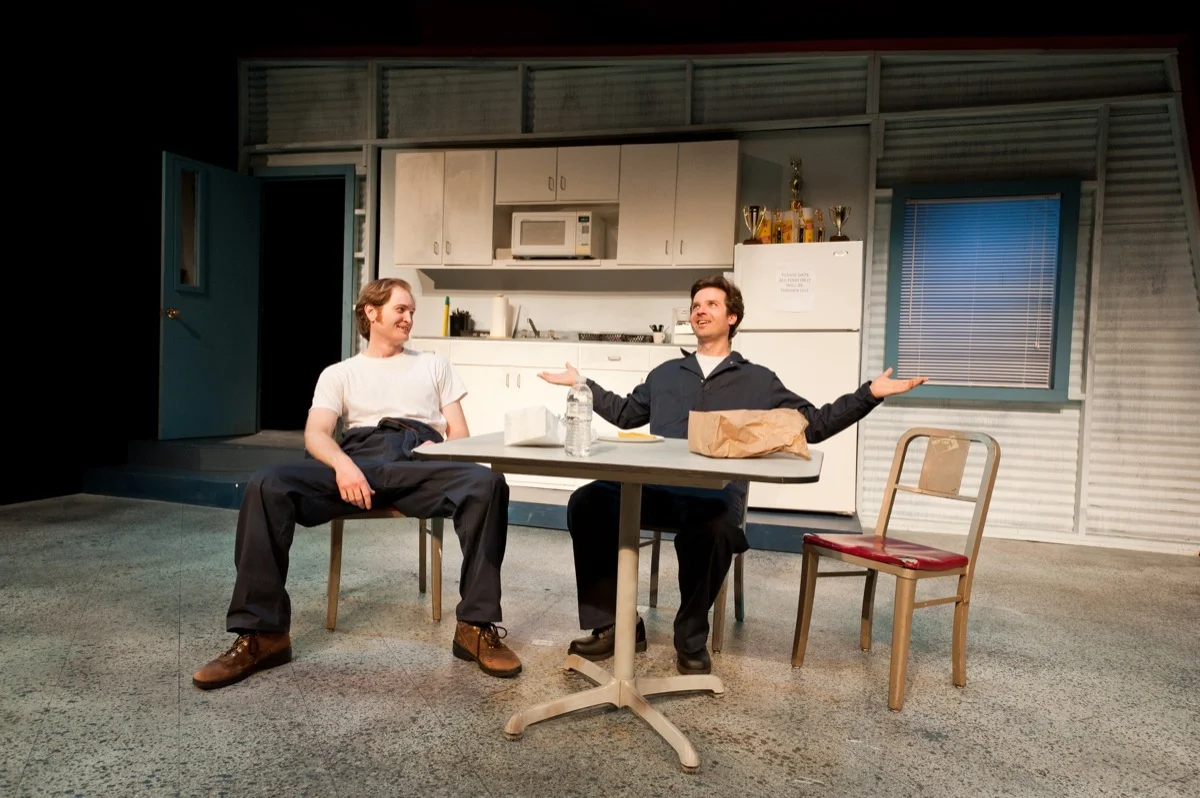 Kris Pruett and Dusty Brown in Reasons to be Pretty (2011).