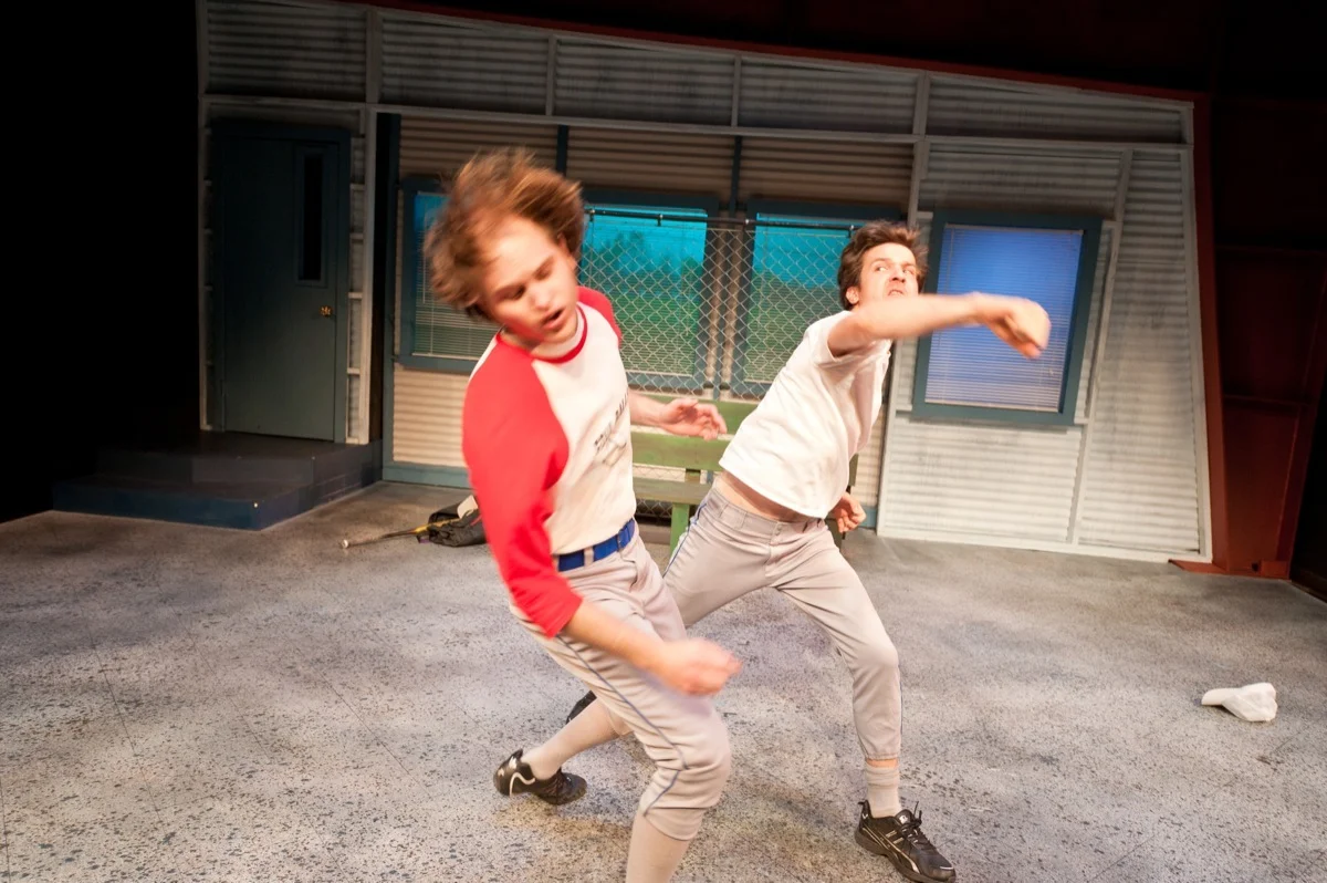 Kris Pruett and Dusty Brown in Reasons to be Pretty (2011).