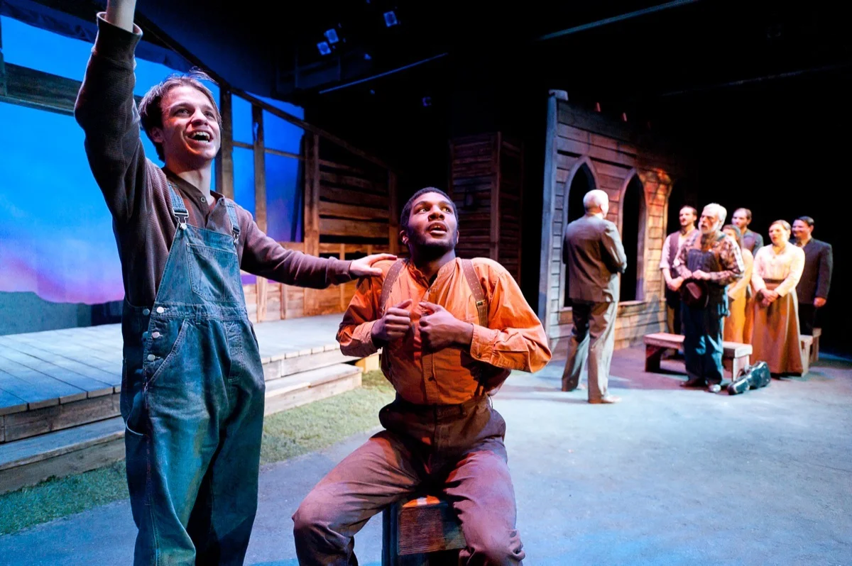Quinn Gasaway and Alex B. Wright in Sundown Town (2011).
