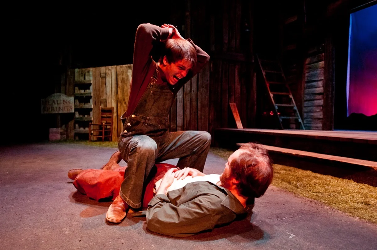 Quinn Gasaway and John T. Smith in Sundown Town (2011).