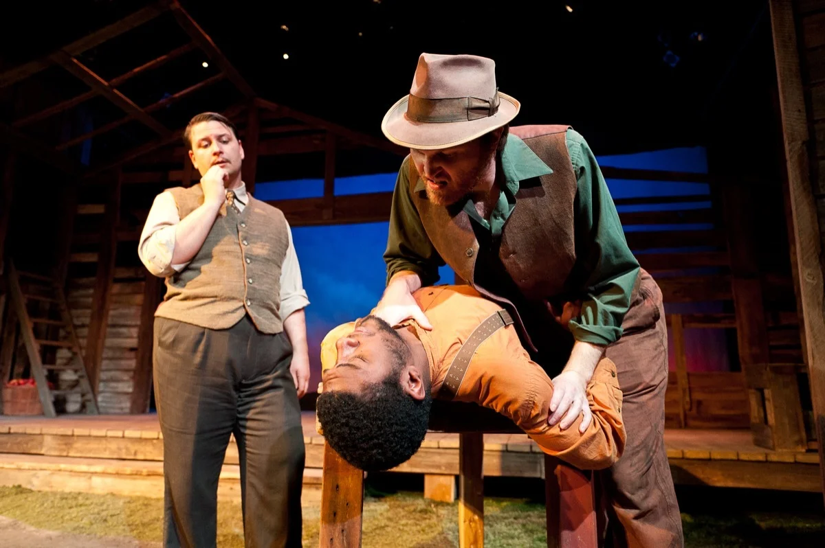 John T. Smith, Alex B. West, and Kris Pruett in Sundown Town (2011).