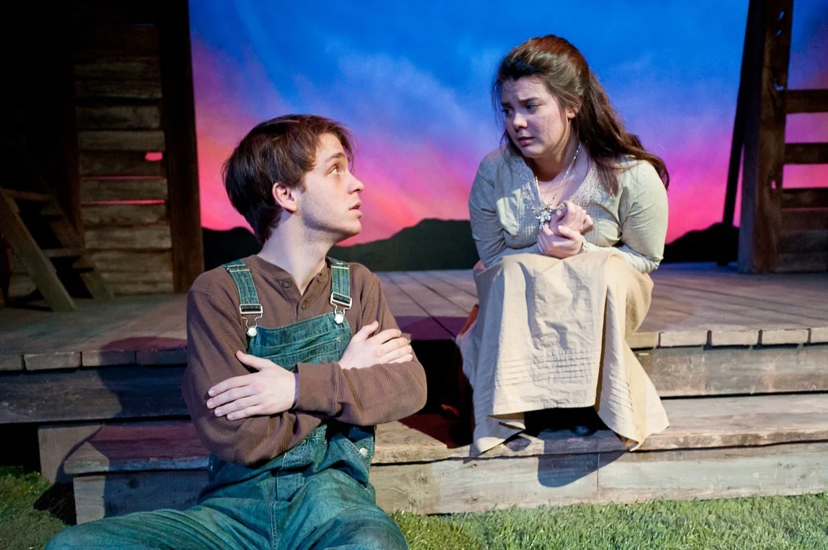 Quinn Gasaway and Halley Electra Mayo in Sundown Town (2011).
