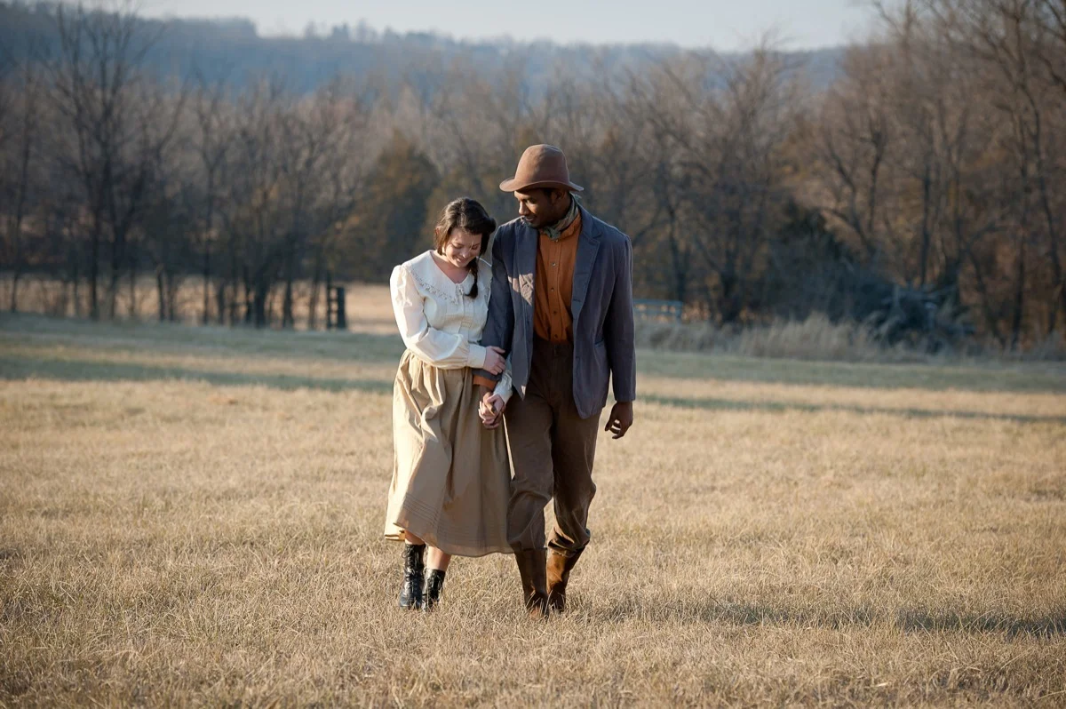 Halley Electra Mayo and Alex B. West in Sundown Town (2011).