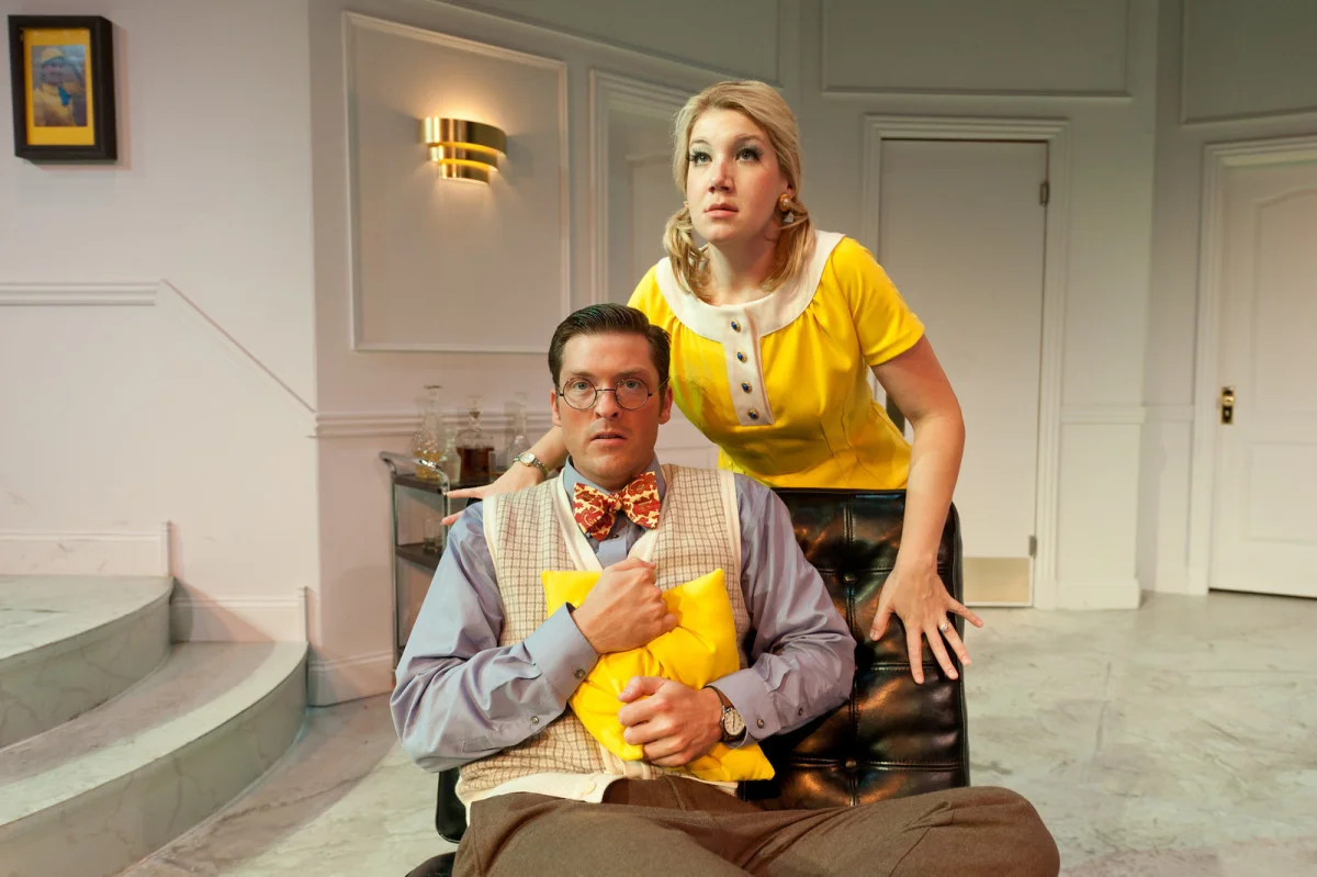Chris Crawford and Jenny Guy in Boeing-Boeing (2011). Photo by M. Taylor Long.
