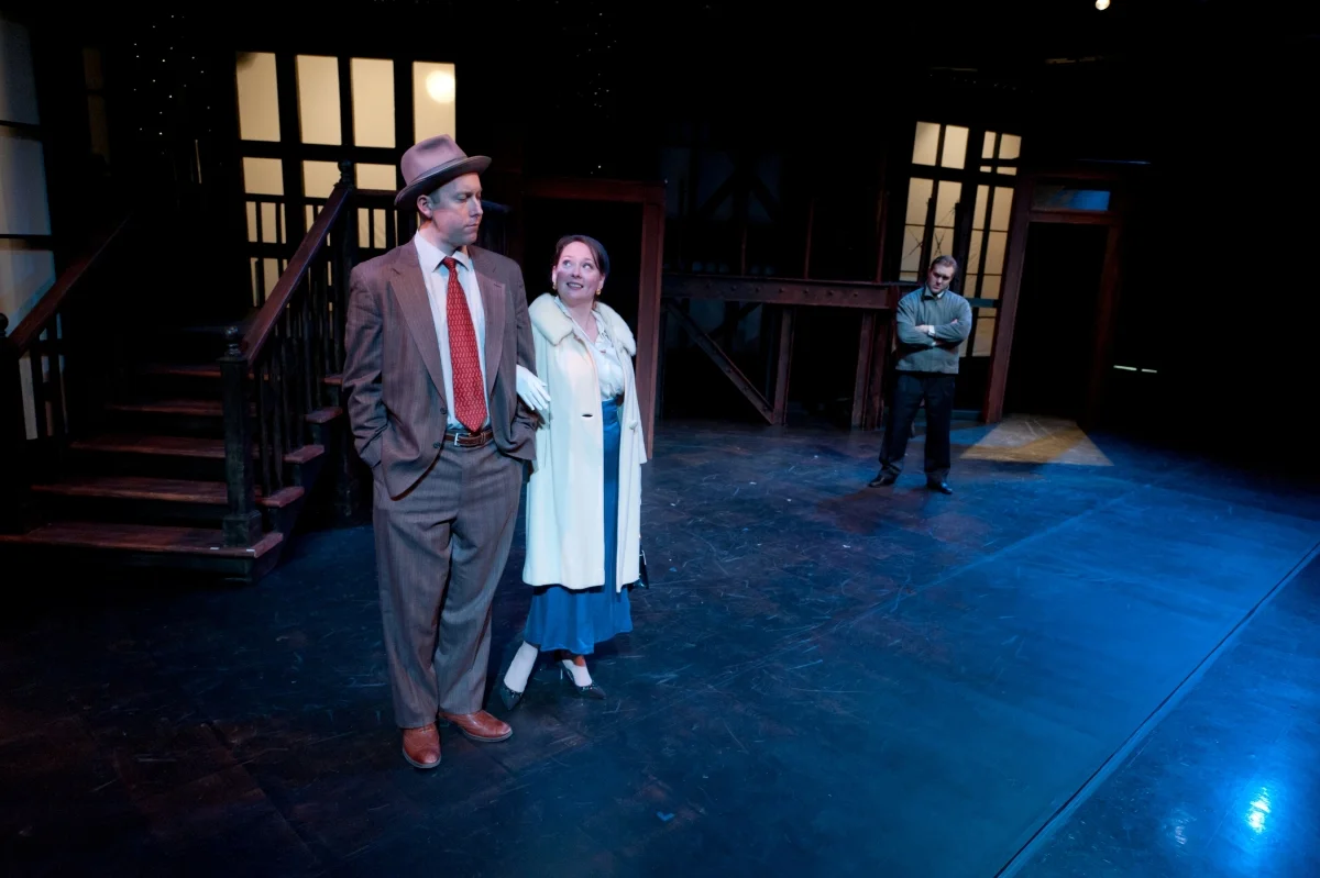 Normal 0 false false false EN-US X-NONE X-NONE
Andrew Dahl, Kathy Logelin, and Bryce Kemph in It’s a Wonderful Life (2011). Photo by M. Taylor Long.
