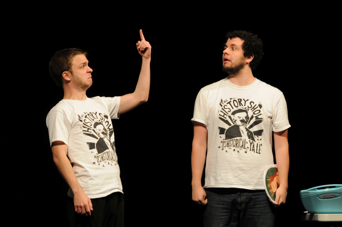 Quinn Gassaway and Asa Tims in The History Show (2012).