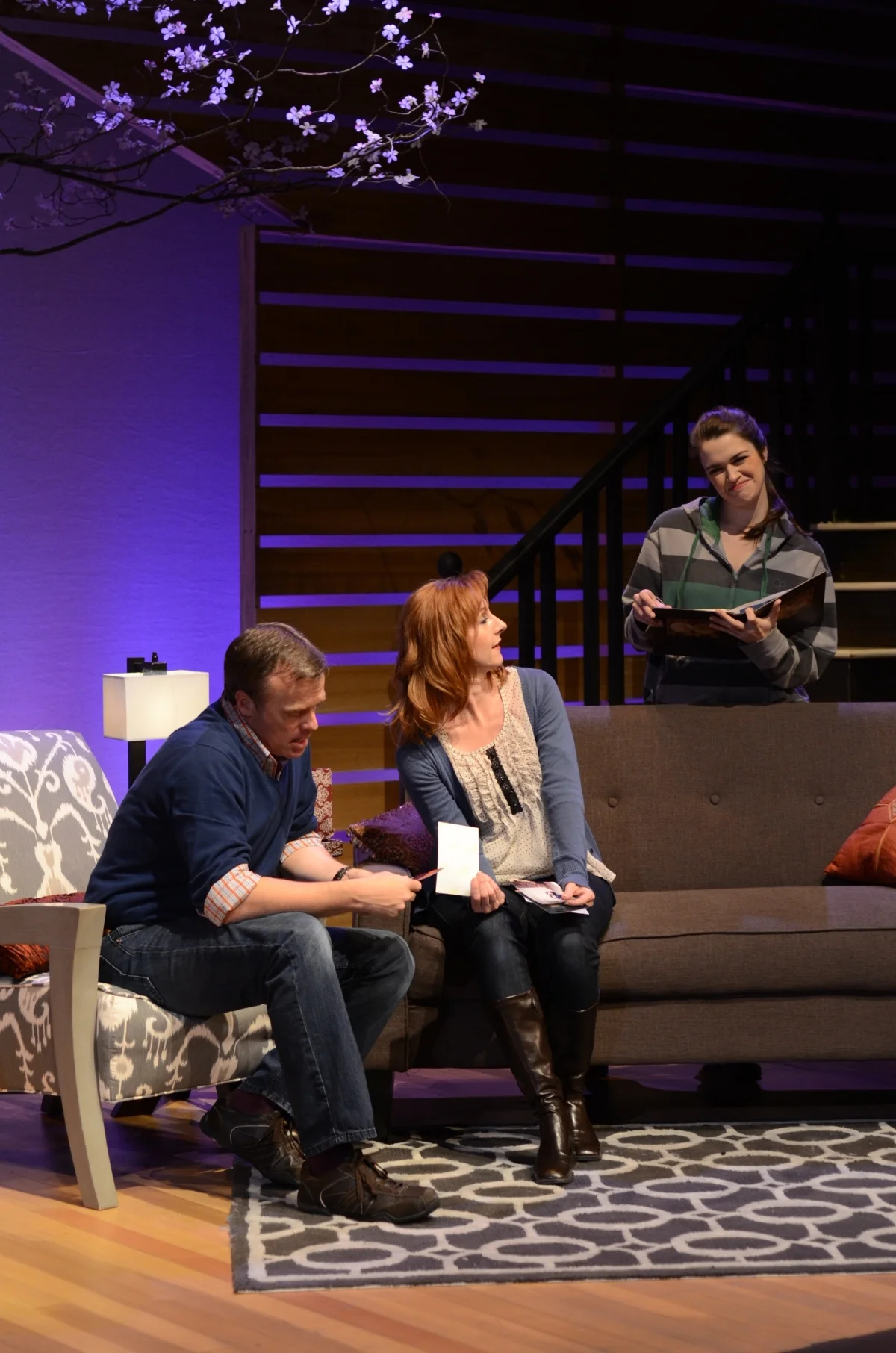 Rob Sutton, Rita Harvey, and Caroline Kittrell in Next to Normal (2013). Photo by Bettencourt Chase Photography.