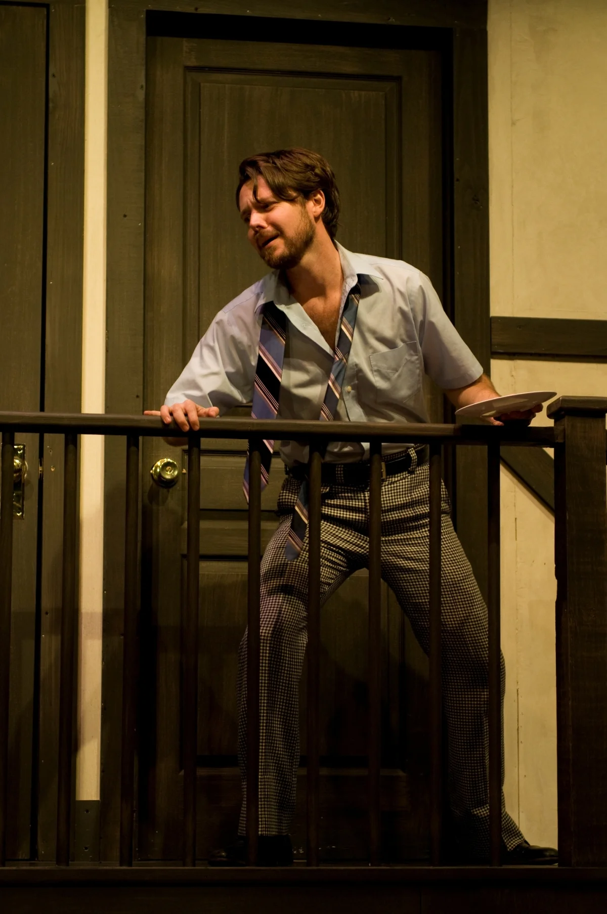 Kristopher M. Stoker in Noises Off (2012). Photo by Bettencourt Chase Photography.