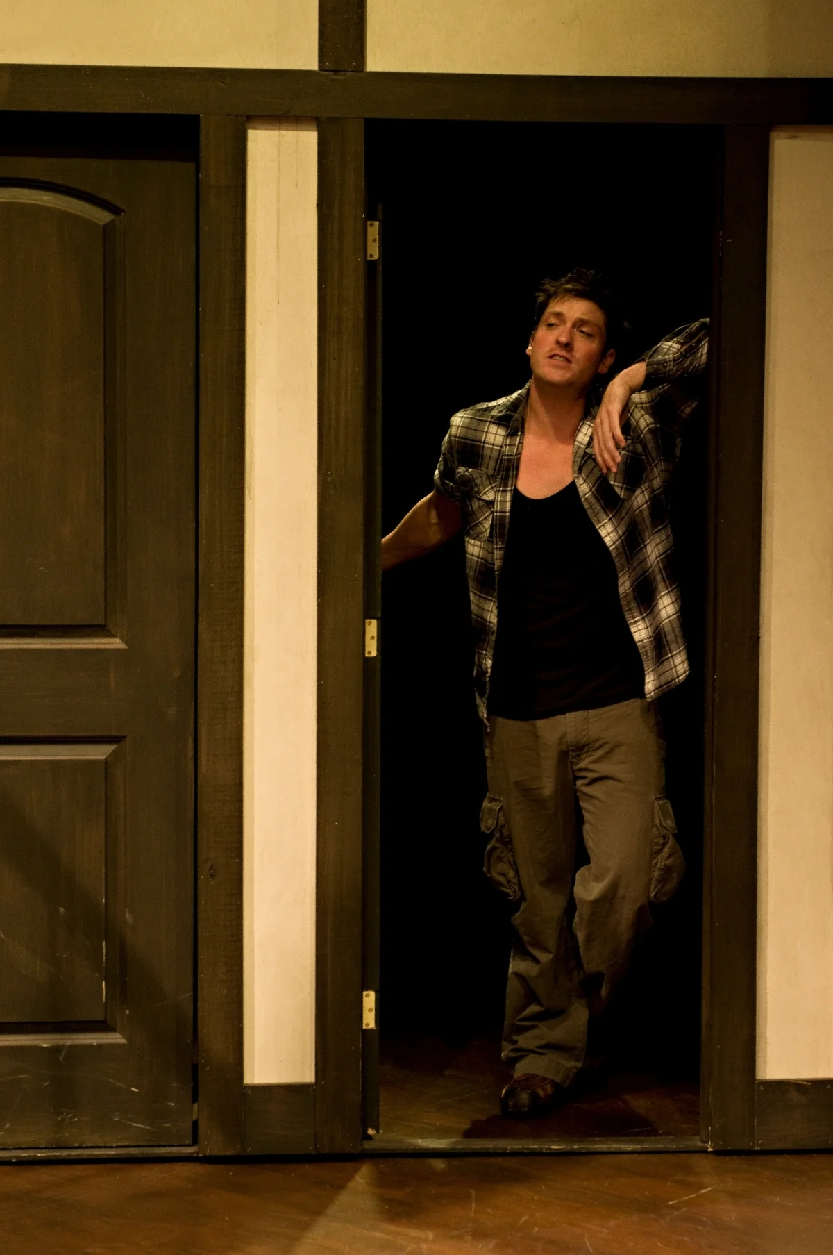 Chris Crawford in Noises Off (2012). Photo by Bettencourt Chase Photography.