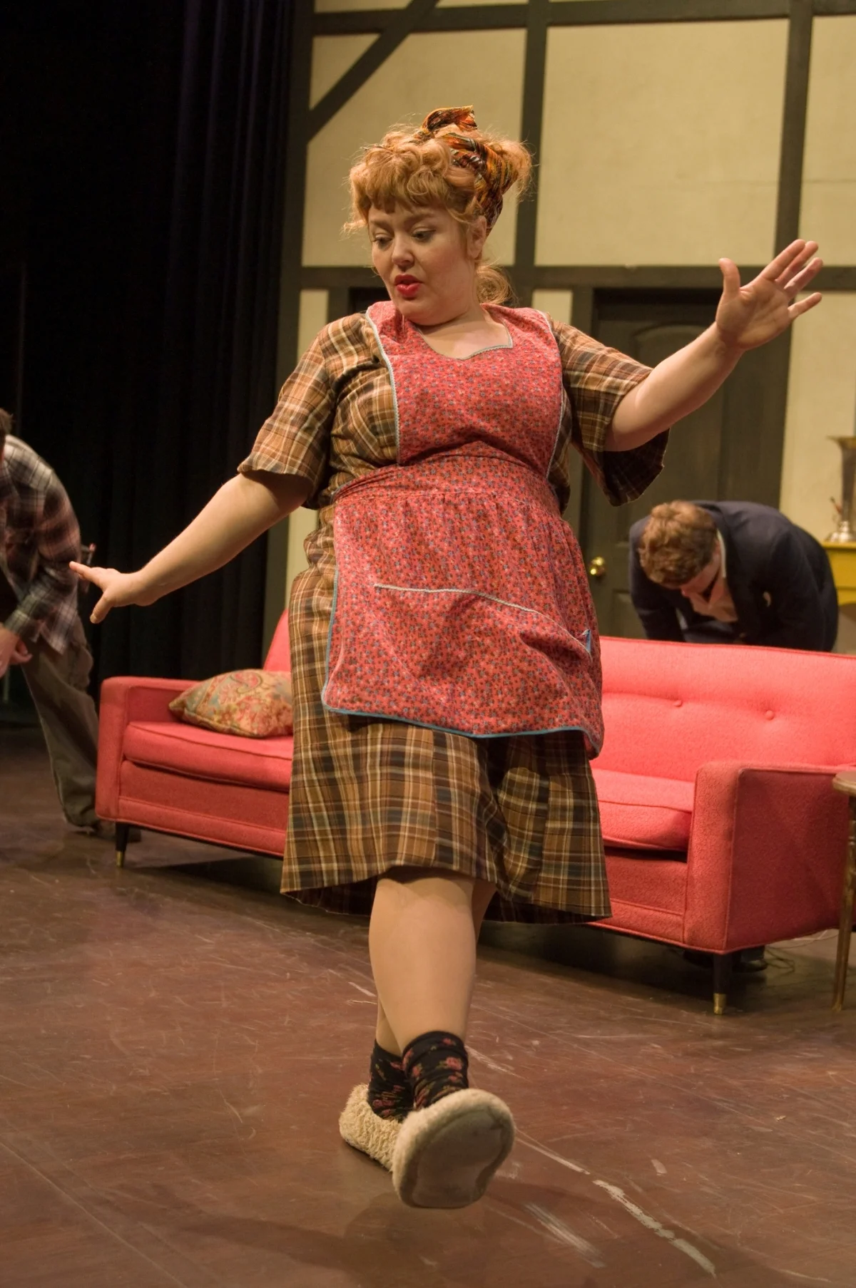 Erika Wilhite in Noises Off (2012). Photo by Bettencourt Chase Photography.