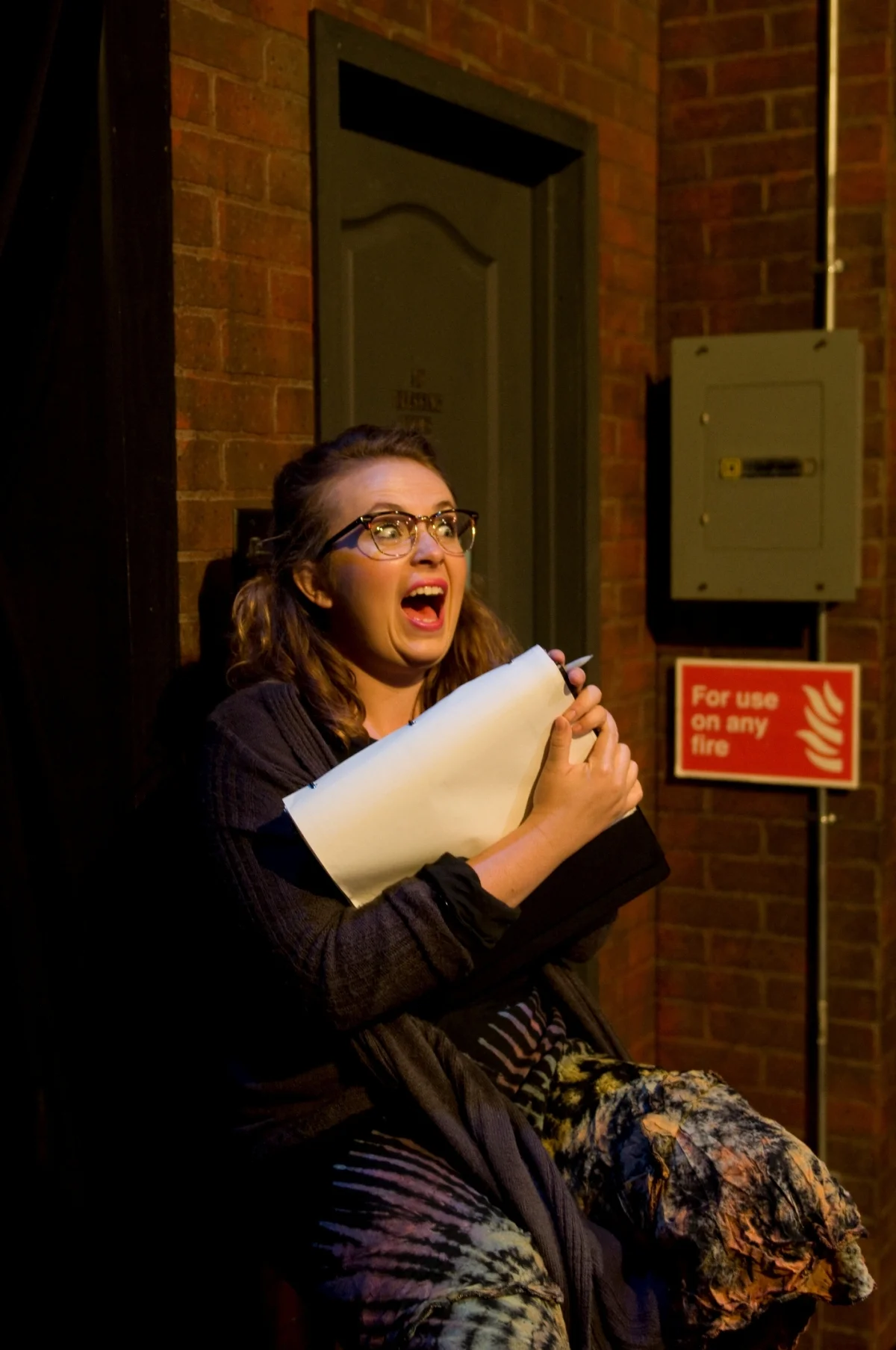 Sarah Jane Robinson in Noises Off (2012). Photo by Bettencourt Chase Photography.