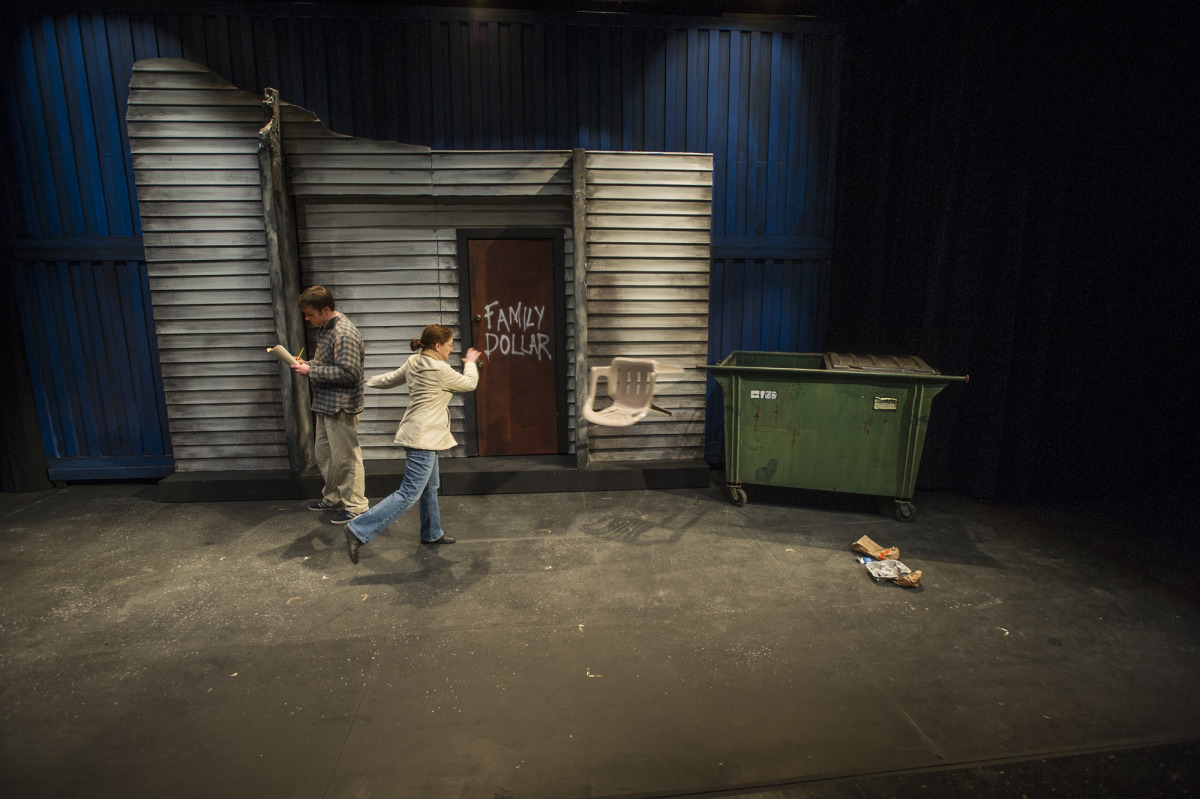 Kieran Cronin and Rebecca Harris in Good People (2014). Photo by Beth Hall.
