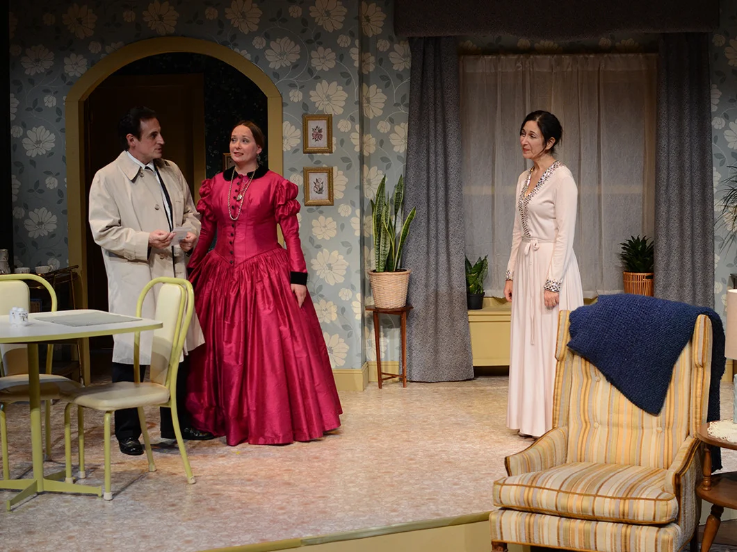 Sean Patrick Reilly, Kathey Logelin, and Amy Herzberg in The Spiritualist (2013). Bettencourt Chase Photography.