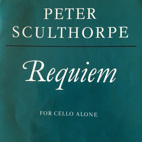 First page of 'Requiem for 'Cello Alone'.