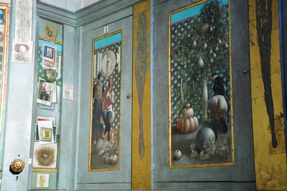 Detail of the 'Erotic Cabinet' by Wout Muller.
