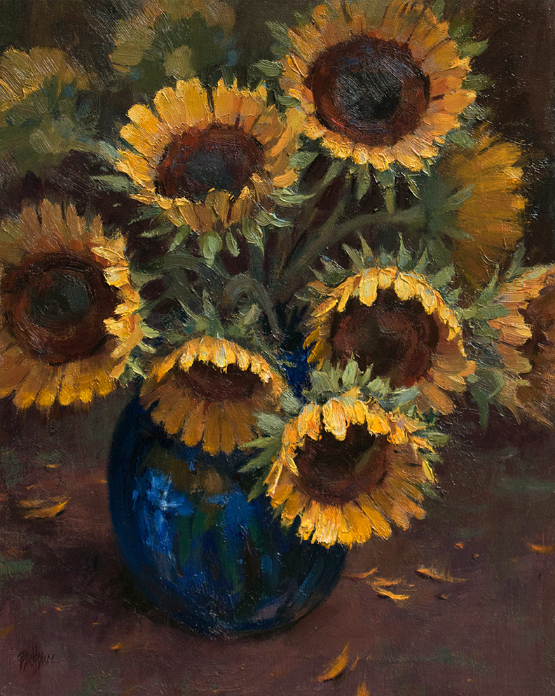 "A Vase of Sunshine" 20" x 16" oil Highlands Art Gallery SOLD